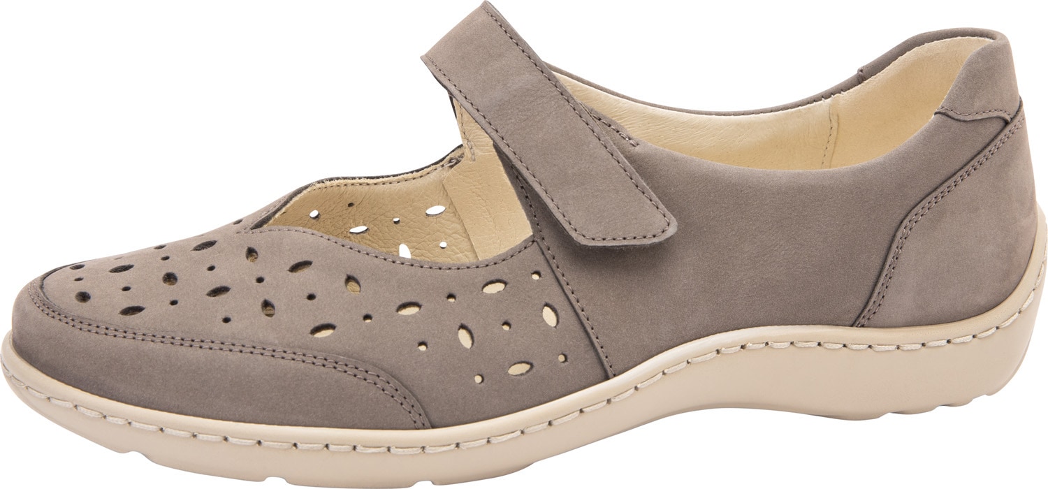 Waldläufer Ballerina »HENNI«, Klettschuh, Komfortschuh mit Perforation, H-Weite