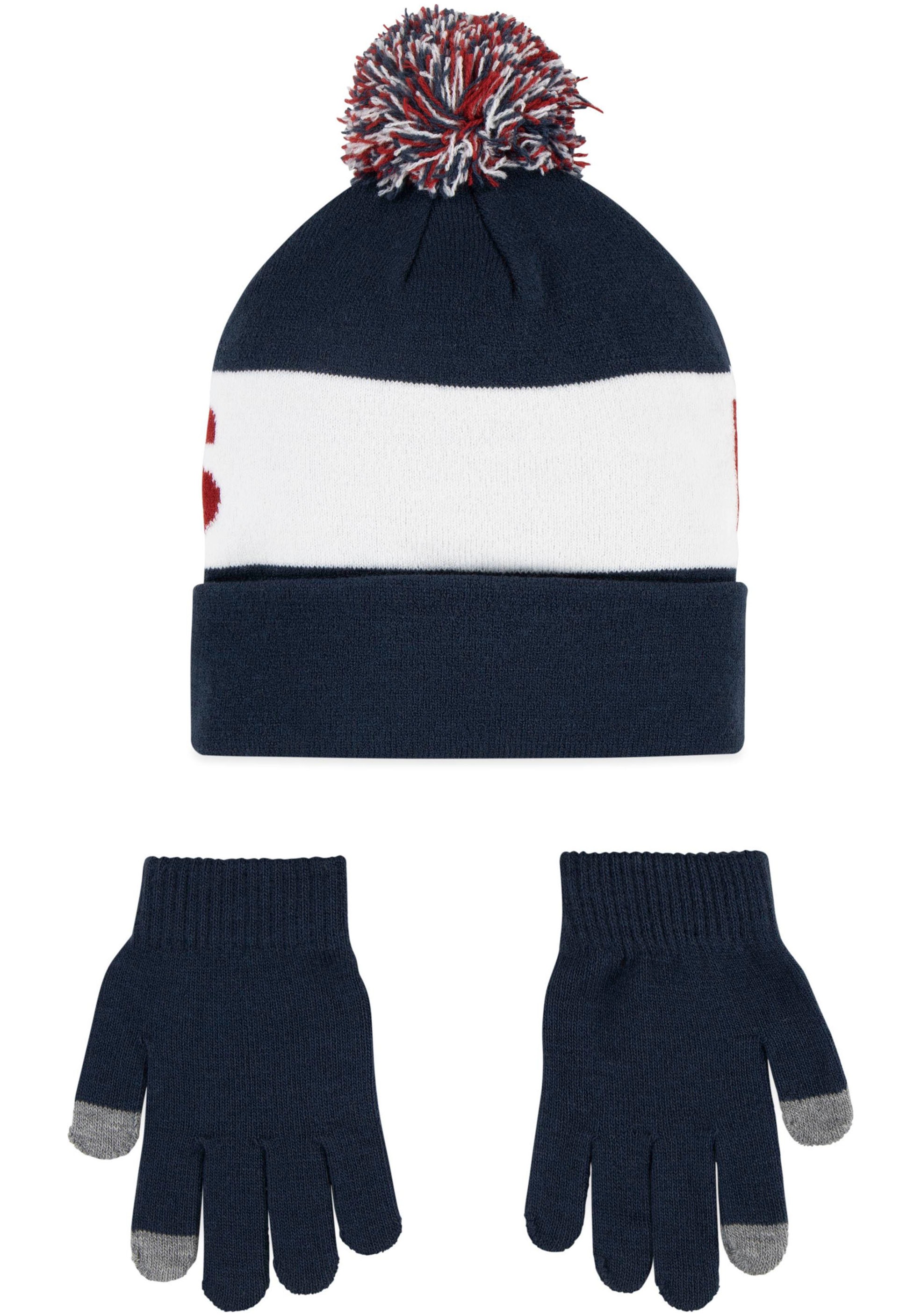Levi's® Kids Bommelmütze und Handschuh im Set