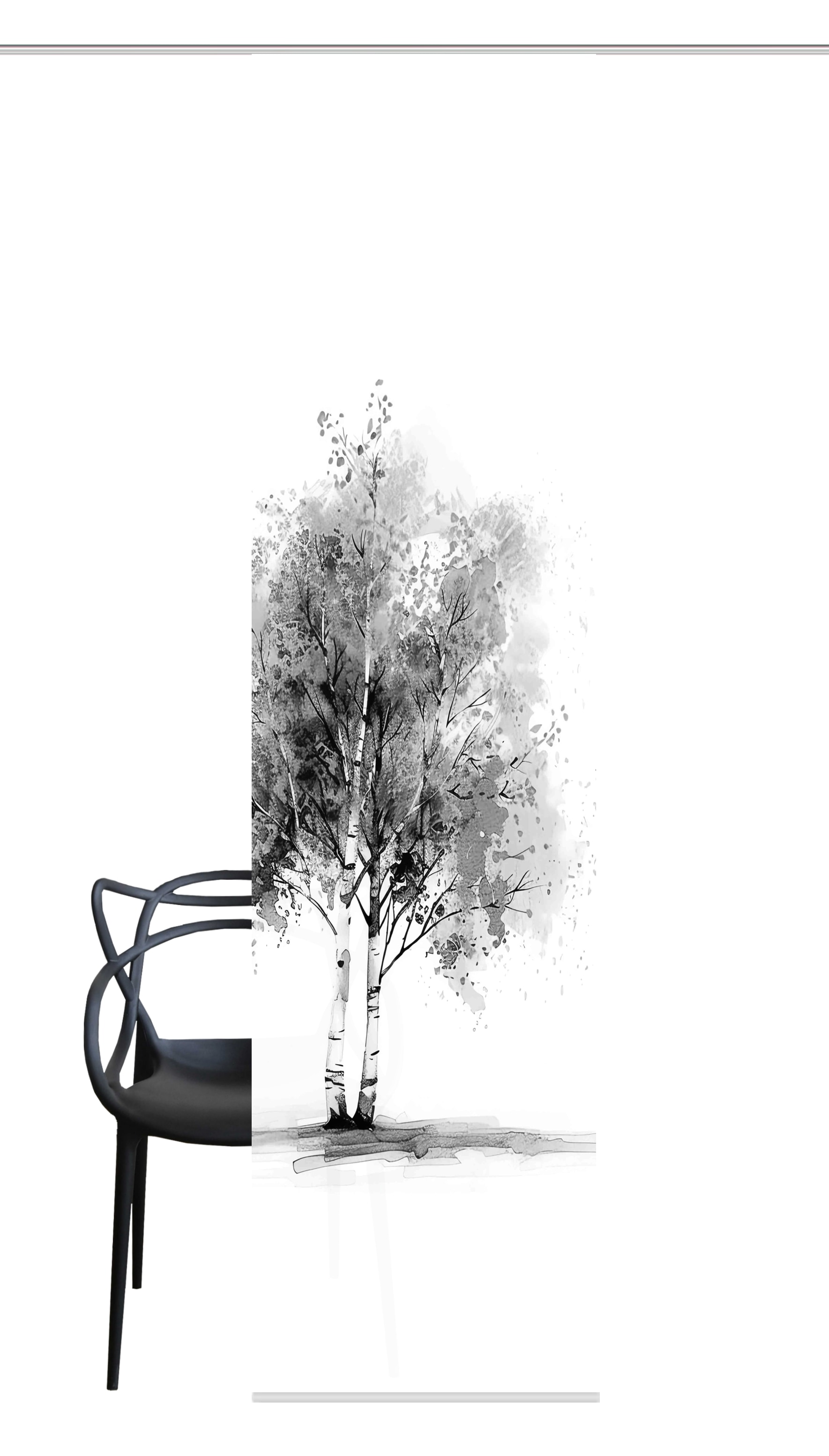 HOME WOHNIDEEN Schiebegardine »TREE«, (1 St.), Schiebewand Seidenoptik, Digitaldruck