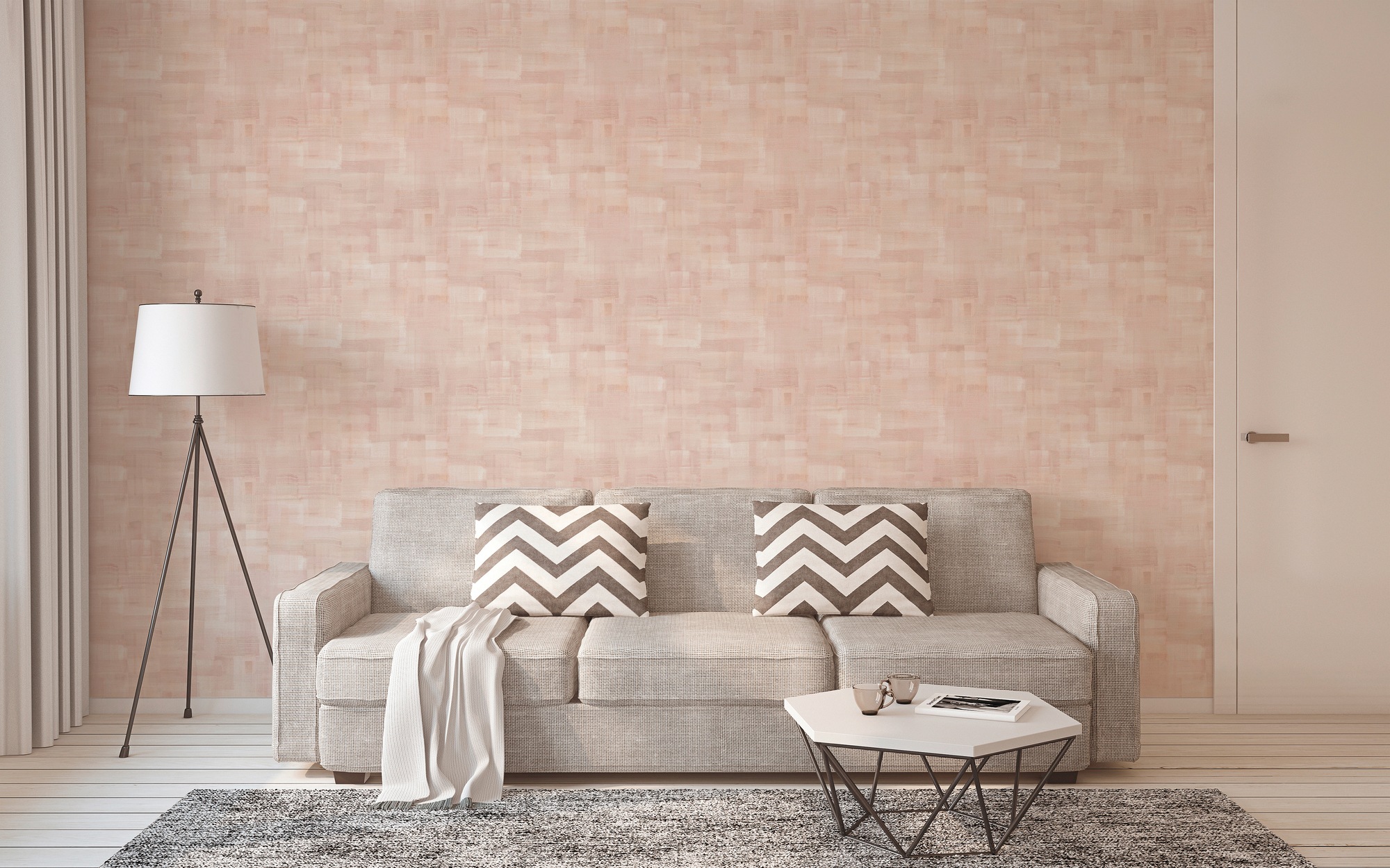 A.S. Création Vliestapete »Geo Nordic«, Farbverlauf-Motiv-abstrakt, Ausgefallene Tapete Modern Tapeten Wohnzimmer Schlafzimmer Küche Optik