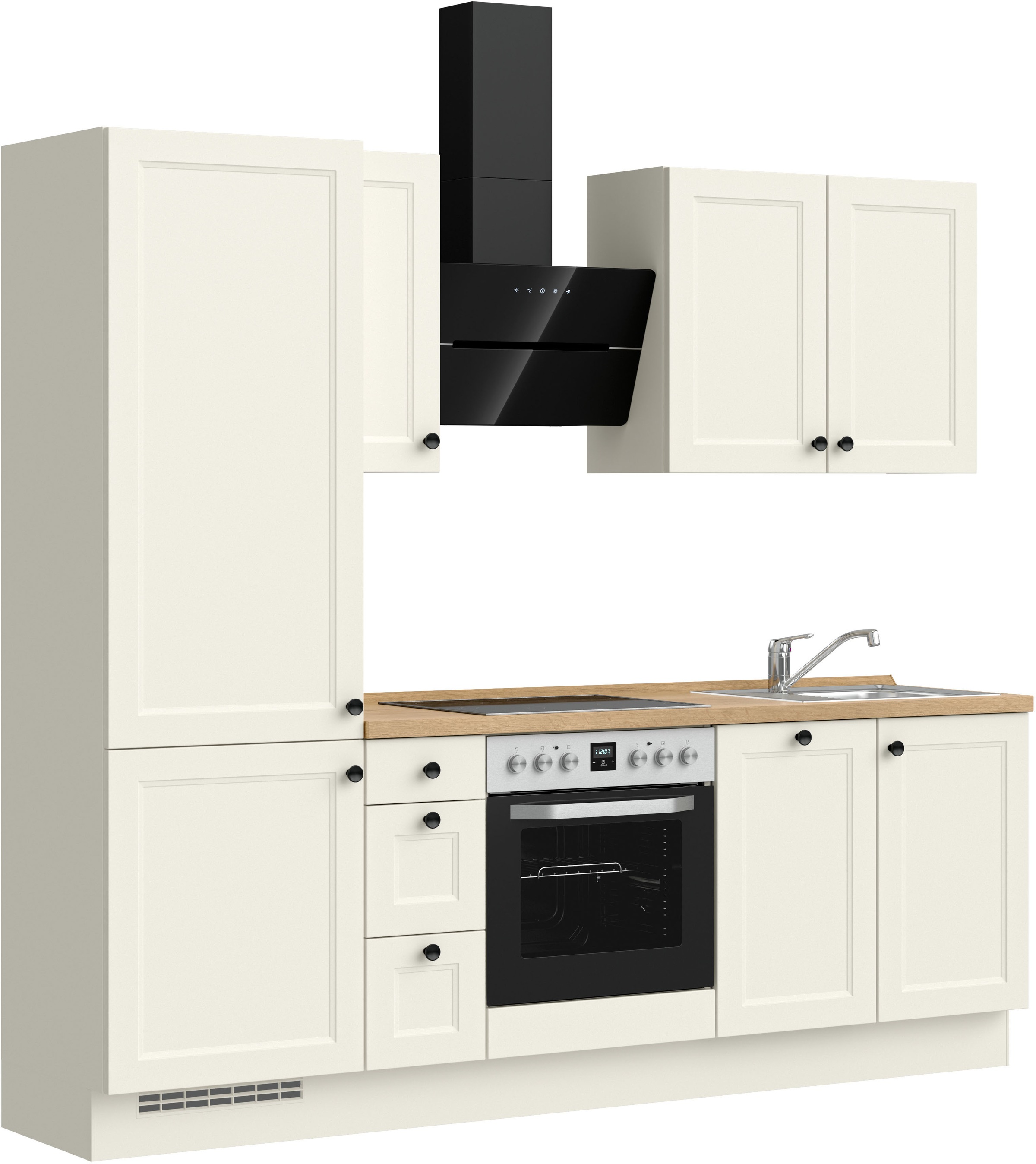 nobilia® Küchenzeile »"Cascada II"«, vormontiert, Breite 240 cm, Ausrichtun günstig online kaufen