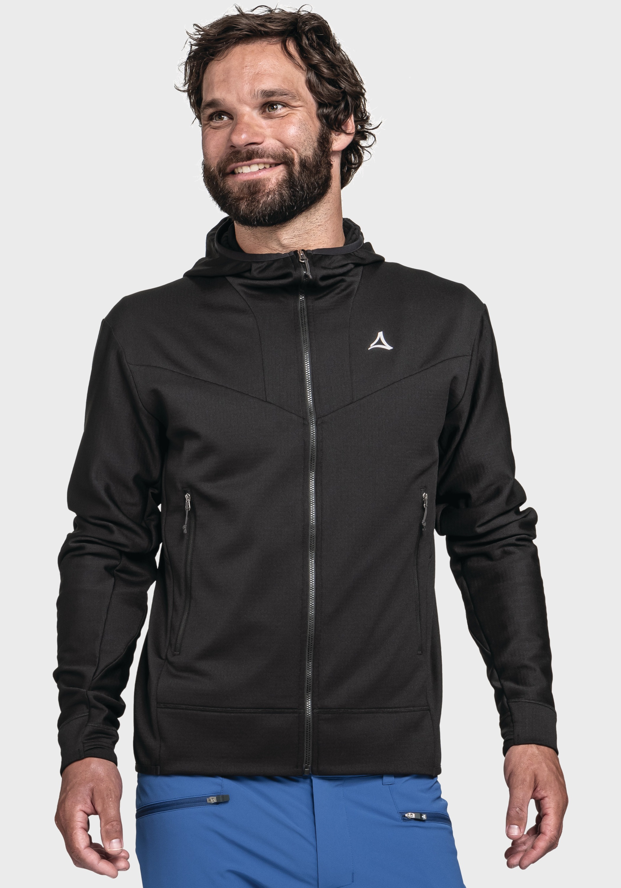 Schöffel Fleecejacke »Mountain Fleece Hoody Style Blaueis MNS« mit Kapuze