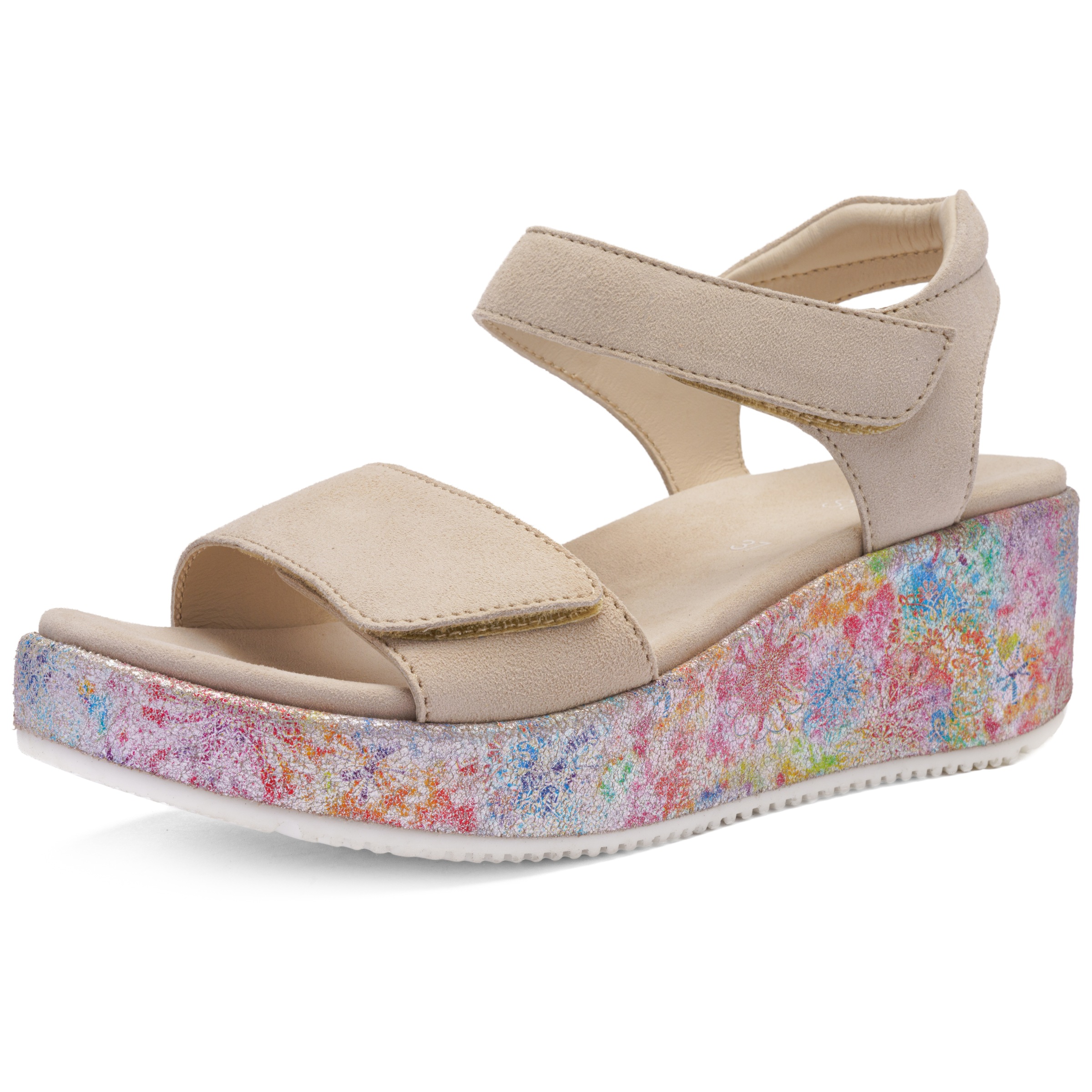 Ara Keilsandalette »RIMINI«  Riemchensandale, Sommerschuh mit Klettverschlüsse, G-Weite
