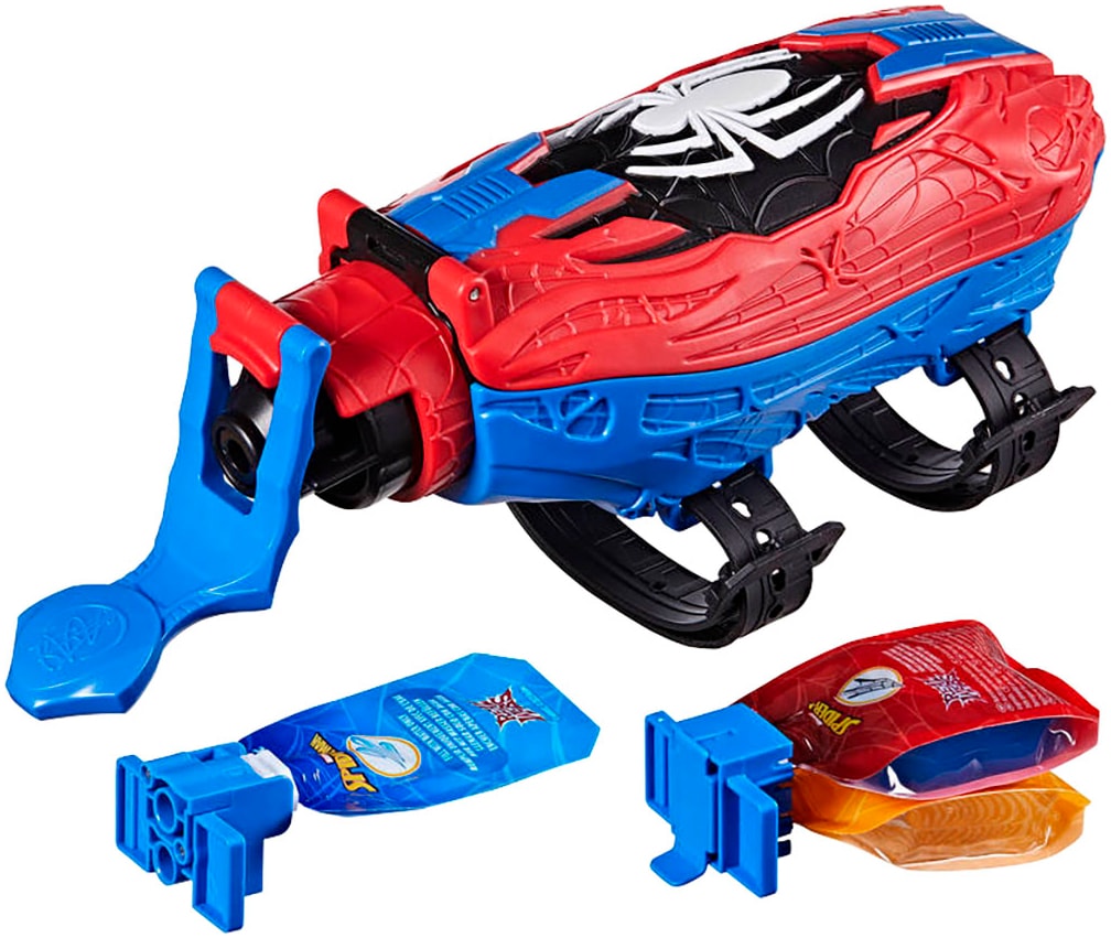 Blaster »Marvel, Spider-Man Real Webs Super Web-Blaster«, verschießt Netze oder Wasser