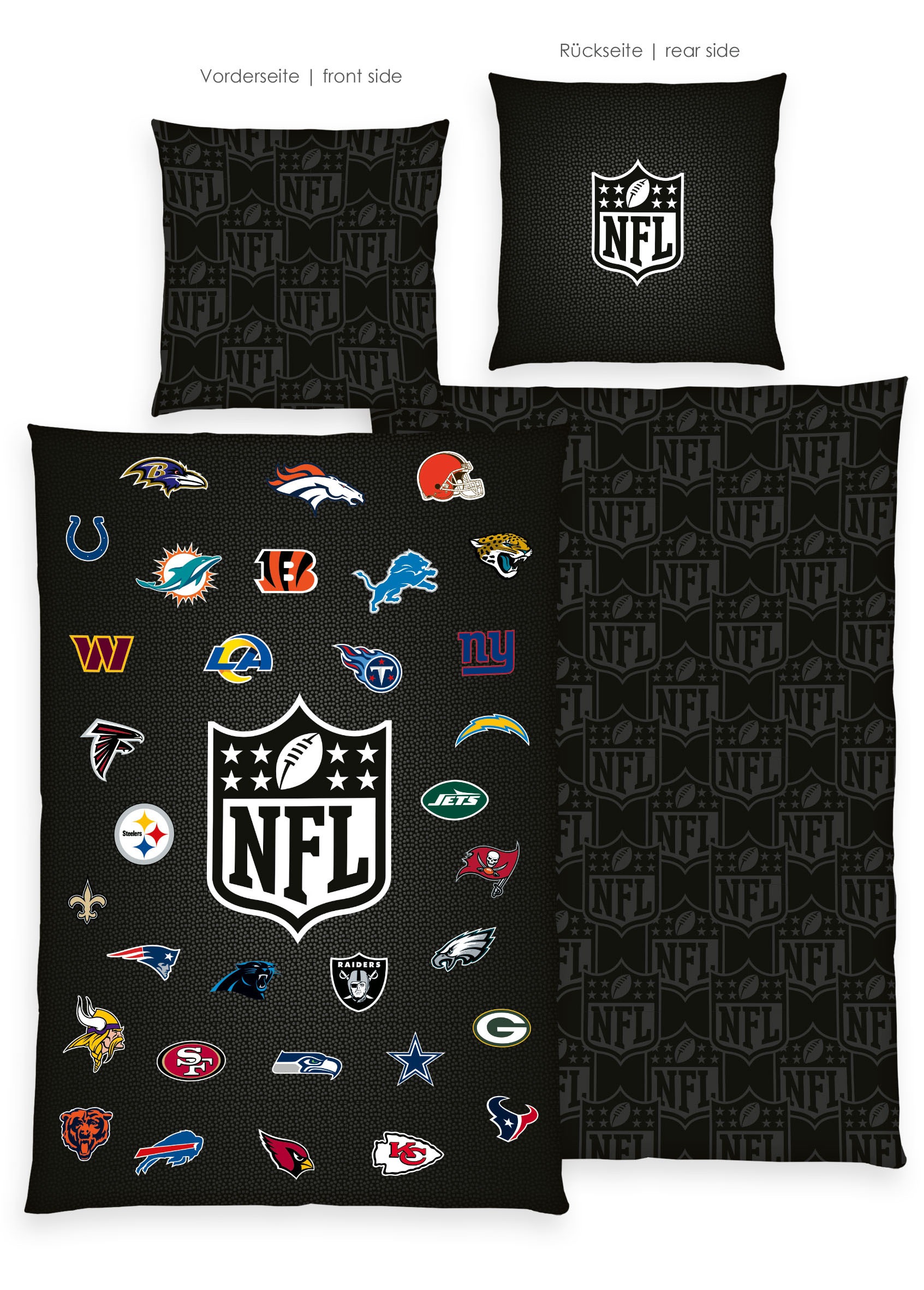 NFL Bettwäsche »NFL All Teams«, Wendemotiv günstig online kaufen