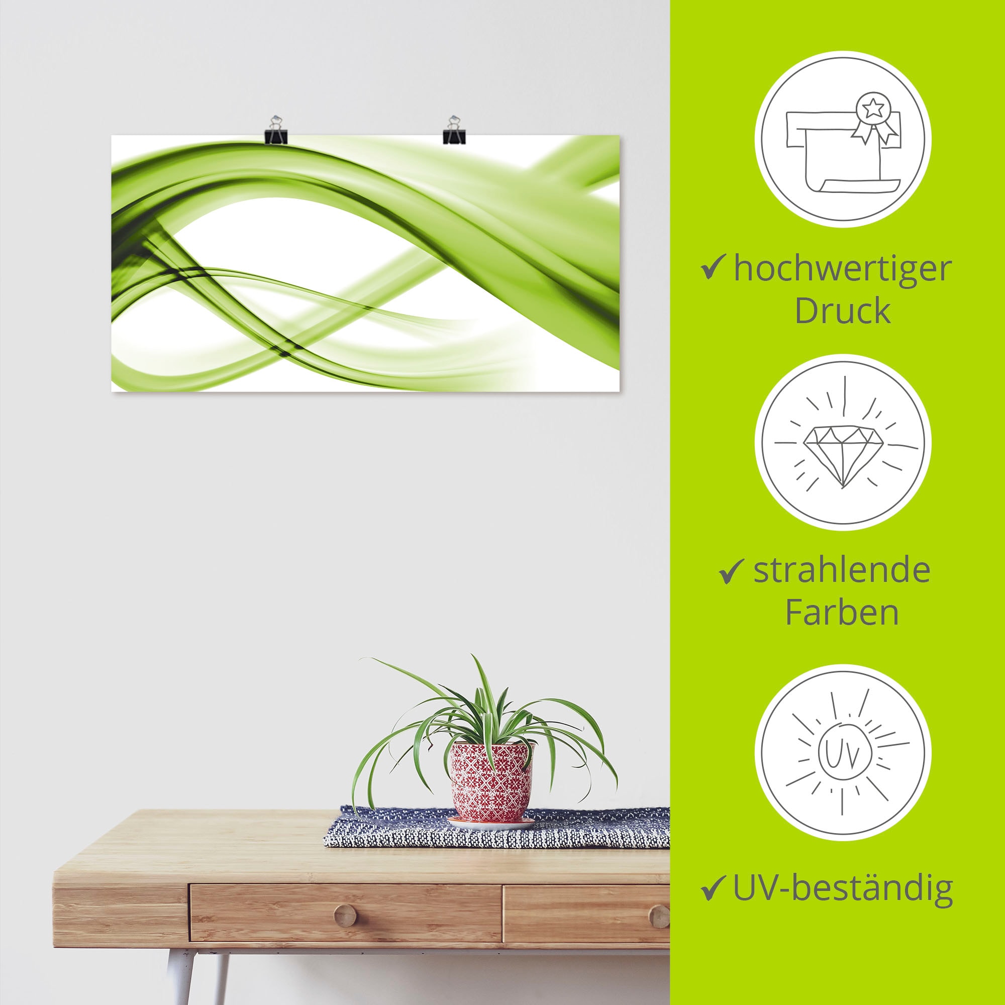 Artland Wandbild »Abstrakte Komposition« Gegenstandslos 1 Stk. tlg. als Leinwandbild, Poster in verschied. Größen