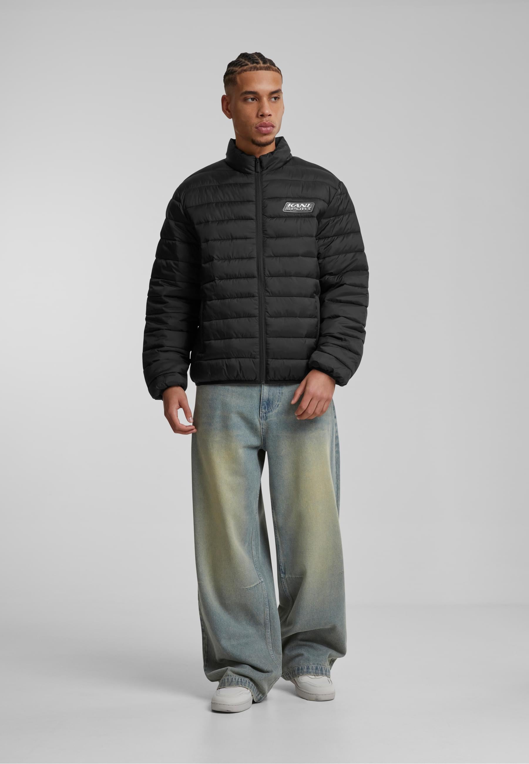 Karl Kani Winterjacke »Karl Kani Karl Kani Sport Patch Light Puffer Jacket« 1 Stk. tlg. ohne Kapuze