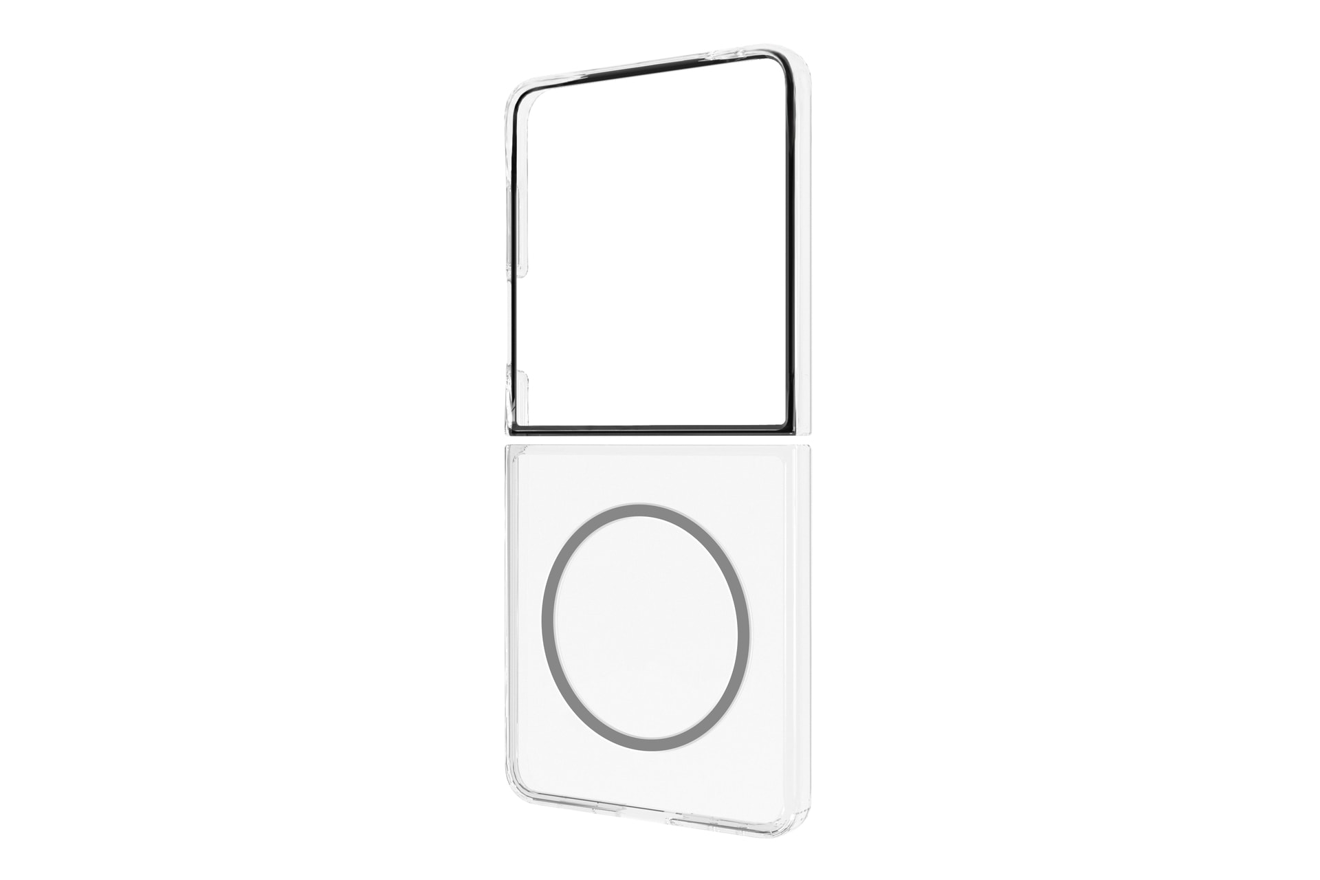 Samsung Handyhülle »Clear Magnet Case für Samsung Galaxy Z Flip7«, Samsung Galaxy Z Flip7, Backcover, Schutzhülle, Handyschutzhülle, Case, Schutzcase, stoßfest