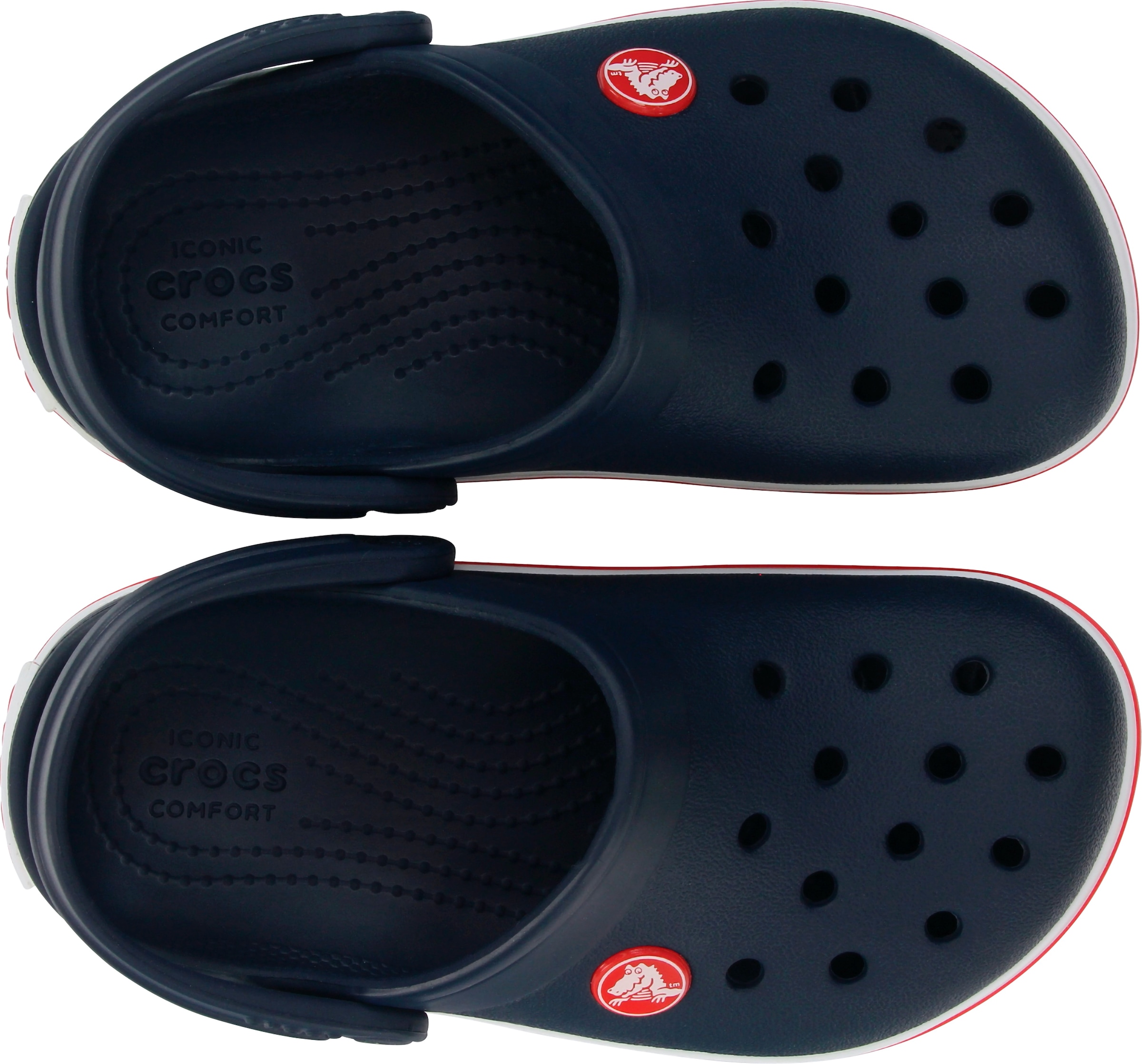 Crocs Clog »Crocband Clog K«  Sommerschuh, Schlappen, Hausschuh, Badeschuh mit Kontrast-Akzenten
