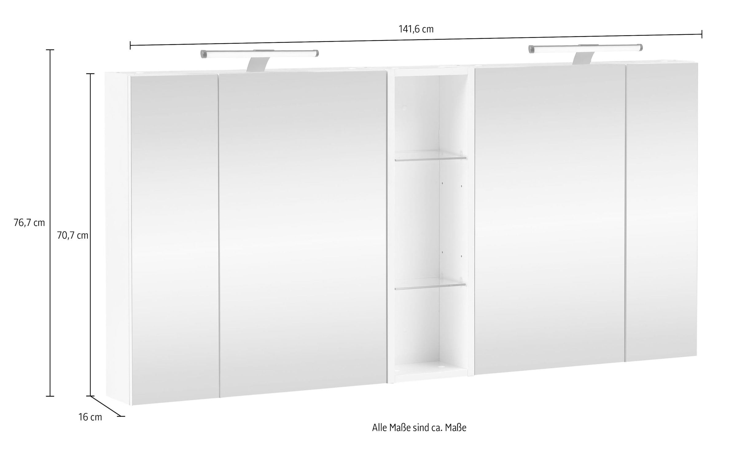 Schildmeyer Spiegelschrank »Duo made in Germany« 1 Stk. tlg. made in Germany