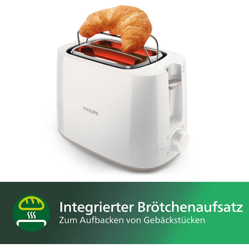 Philips Toaster »HD2581/00«, 2 kurze Schlitze, 830 W