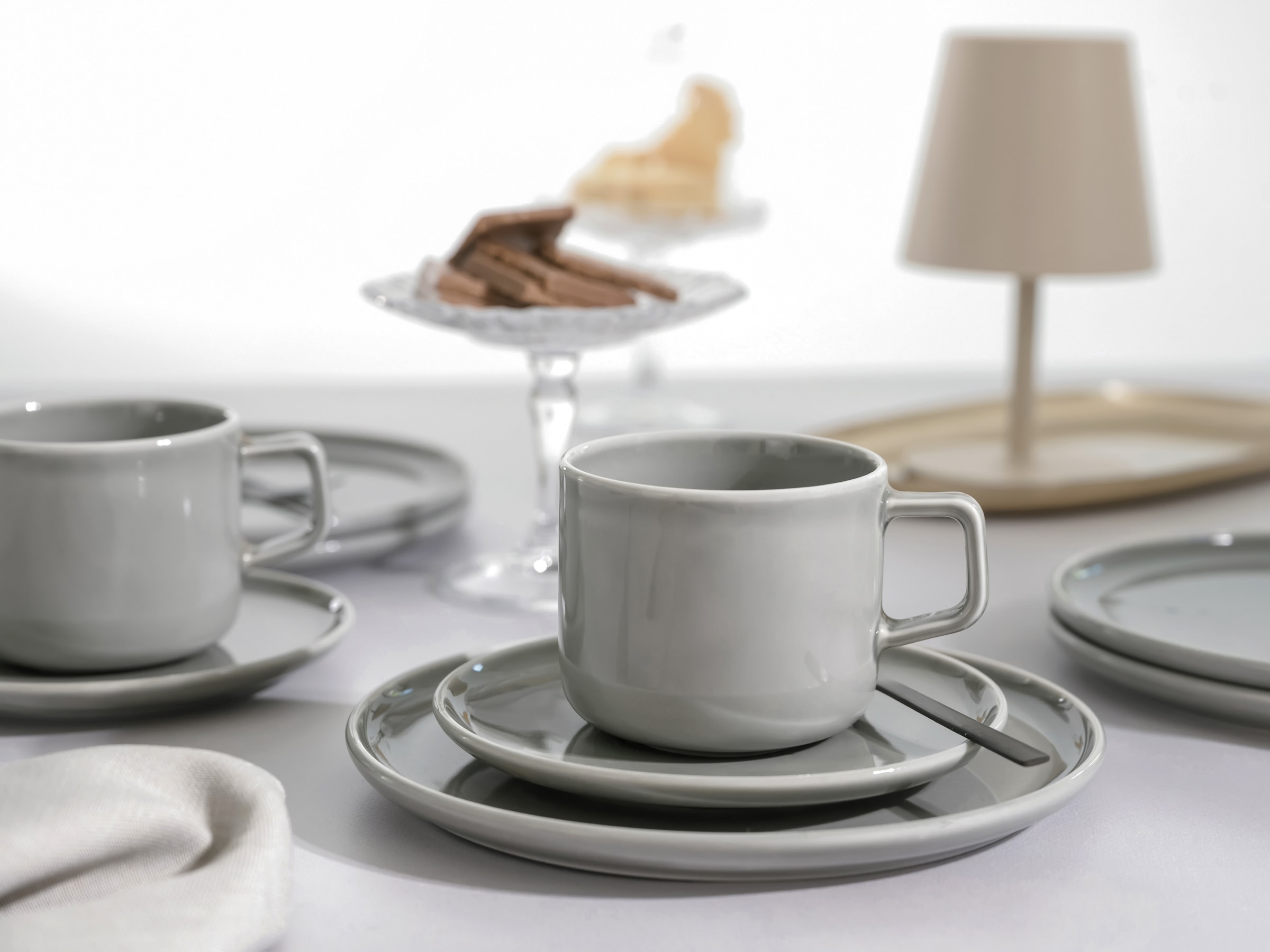 CreaTable Kaffeeservice »Chef Collection« Service, nordisches Design, 18 Teile, für 6 Personen
