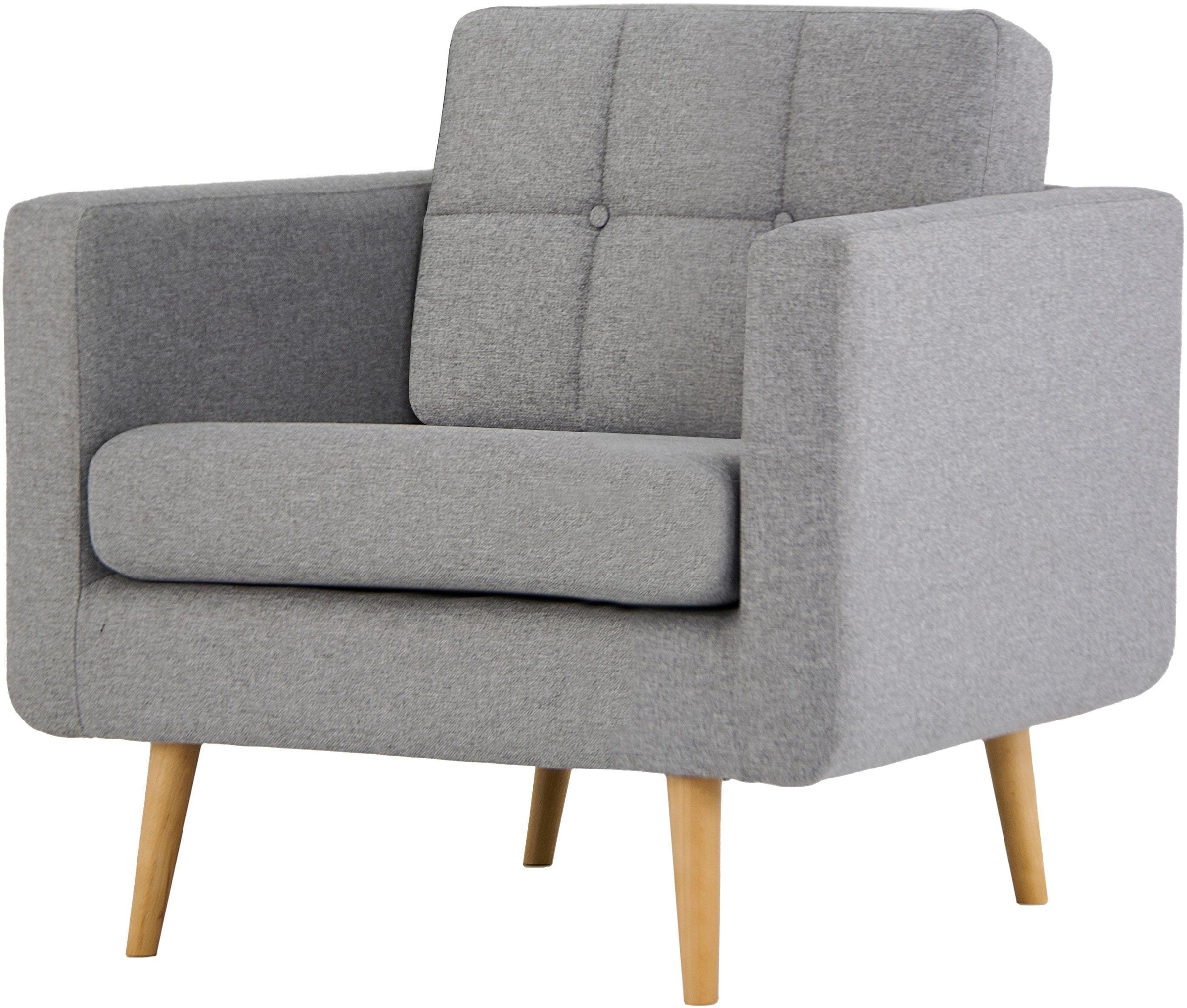 Home affaire Sessel »Brest«, mit Knopfheftung und Steppung im Rücken, geradliniges Design