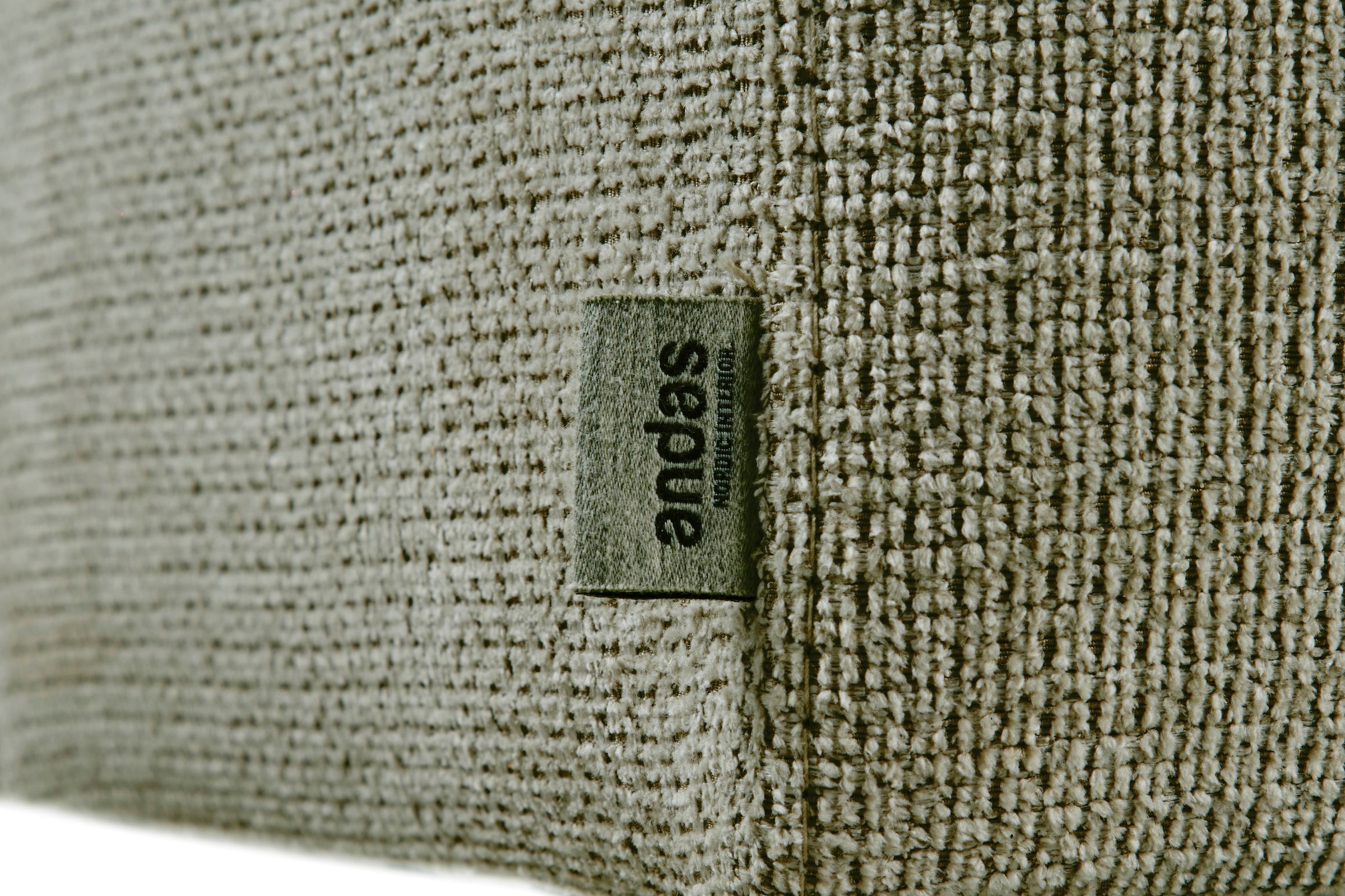 andas Ecksofa »Linkka, Breite 301 cm«, L-Form, in einem weichen Chenille-Stoff, mit Wellenunterfederung