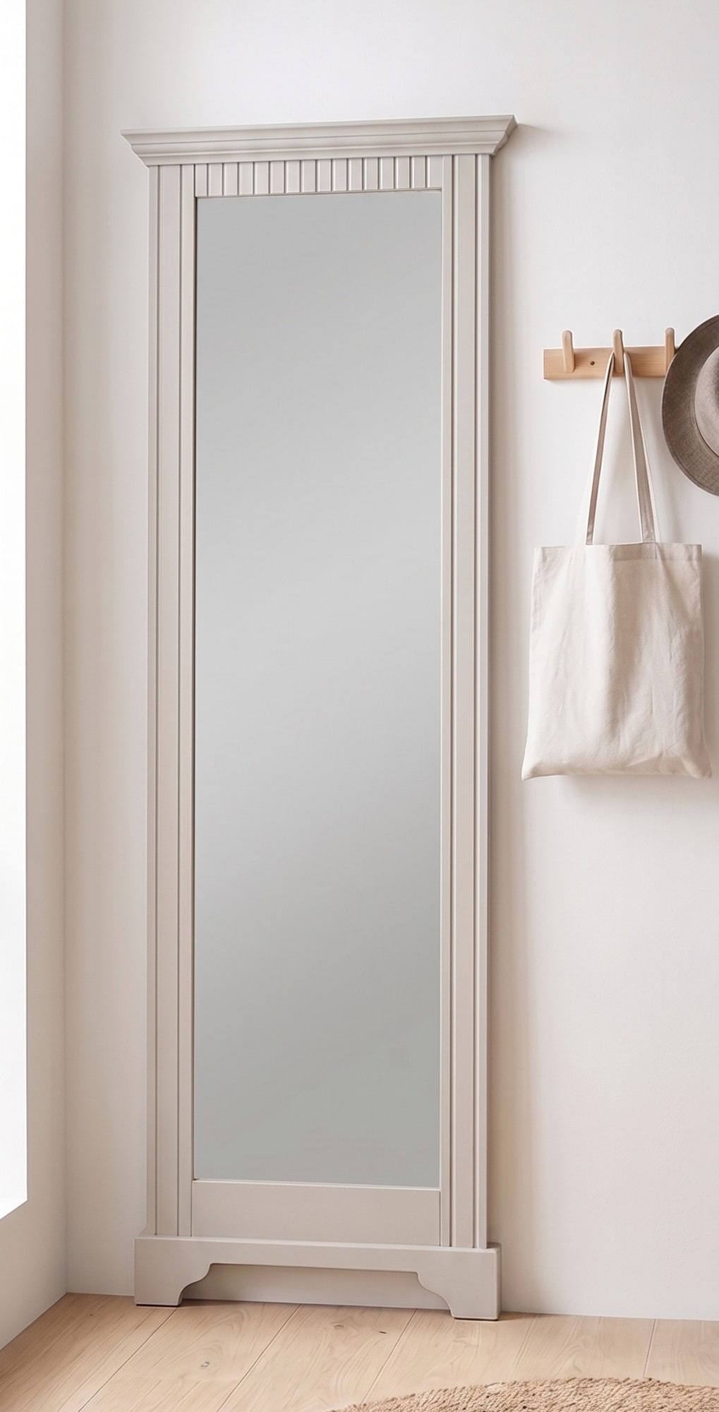 OTTO home Spiegel »Rustic« Rahmen in Kiefer massiv, Höhe 190 cm, mit Zierfräsungen