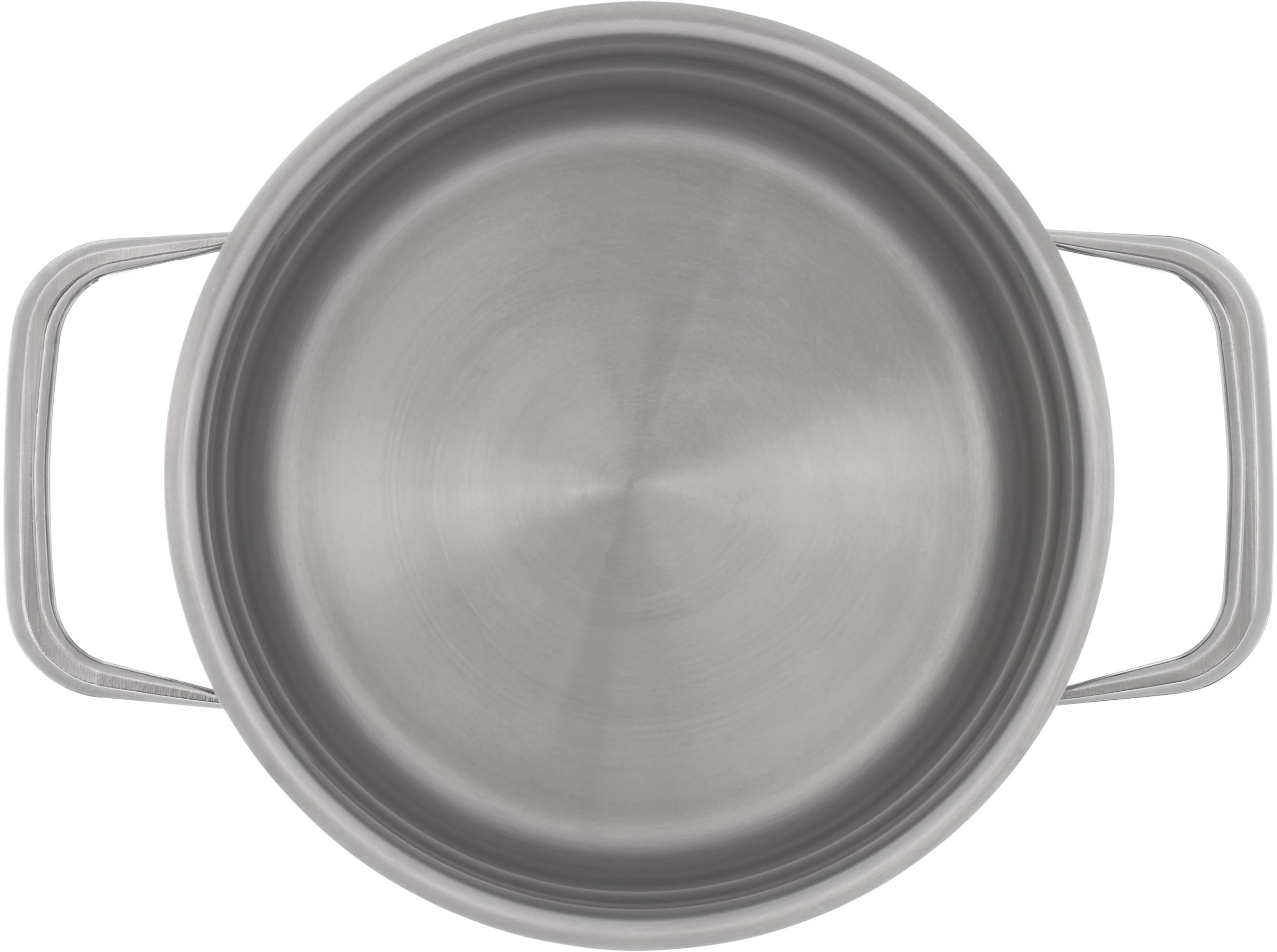 WMF Kochtopf »Compact Cuisine«, Cromargan® Edelstahl Rostfrei 18/10, (2 tlg.), wärmeduzierende Hohlgriffe, Innenskalierung, Schüttrand