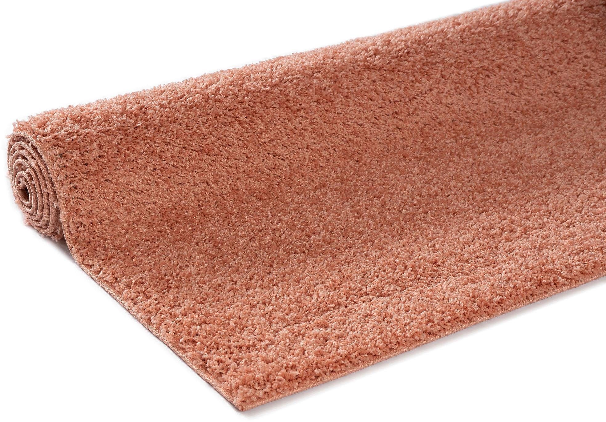 4. Bild von Bruno Banani Hochflor-Teppich »Shaggy Soft«, rechteckig, gewebt, Uni Farben, besonders weich und kuschelig
