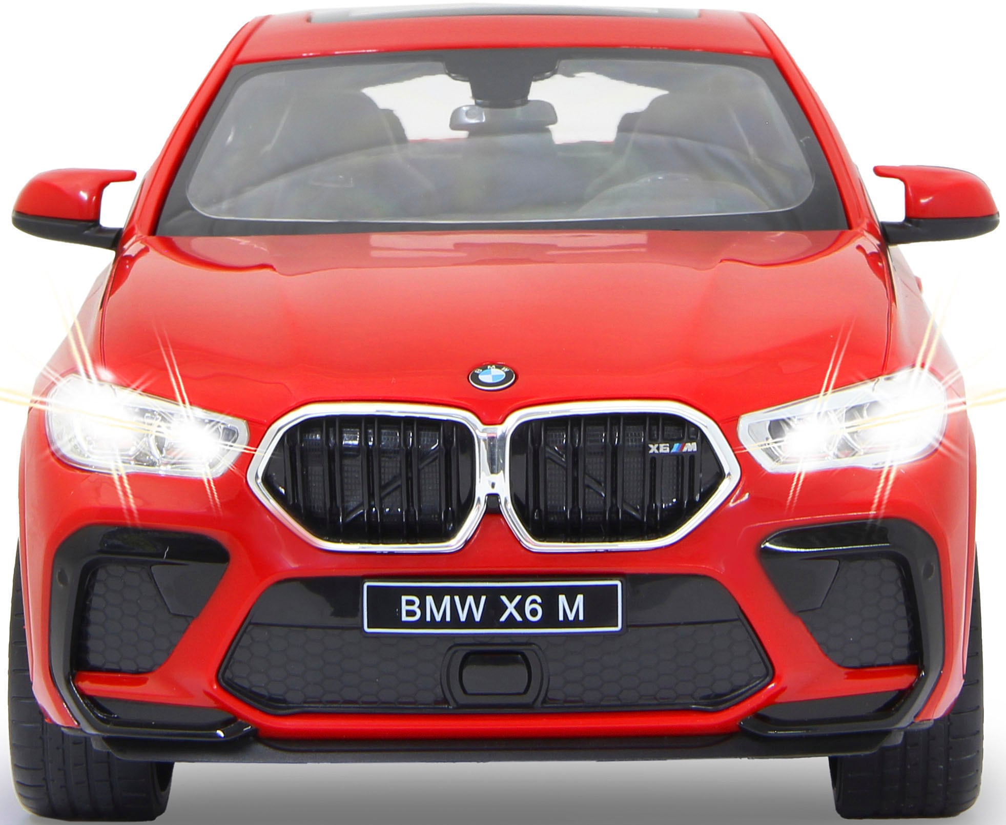 Jamara RC-Auto »Deluxe Cars, BMW X6 M 1:14, rot - 2,4 GHz«, mit LED-Lichtern