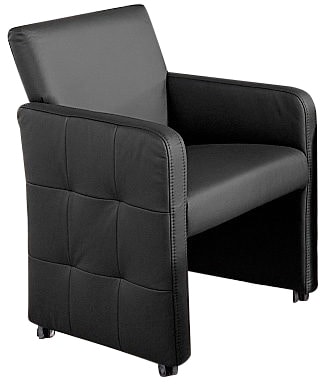 exxpo - sofa fashion Esszimmersessel »Barista, Loungesessel auf Rollen mit günstig online kaufen