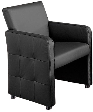 exxpo - sofa fashion Sessel »Barista, Loungesessel auf Rollen mit hoher Bod günstig online kaufen
