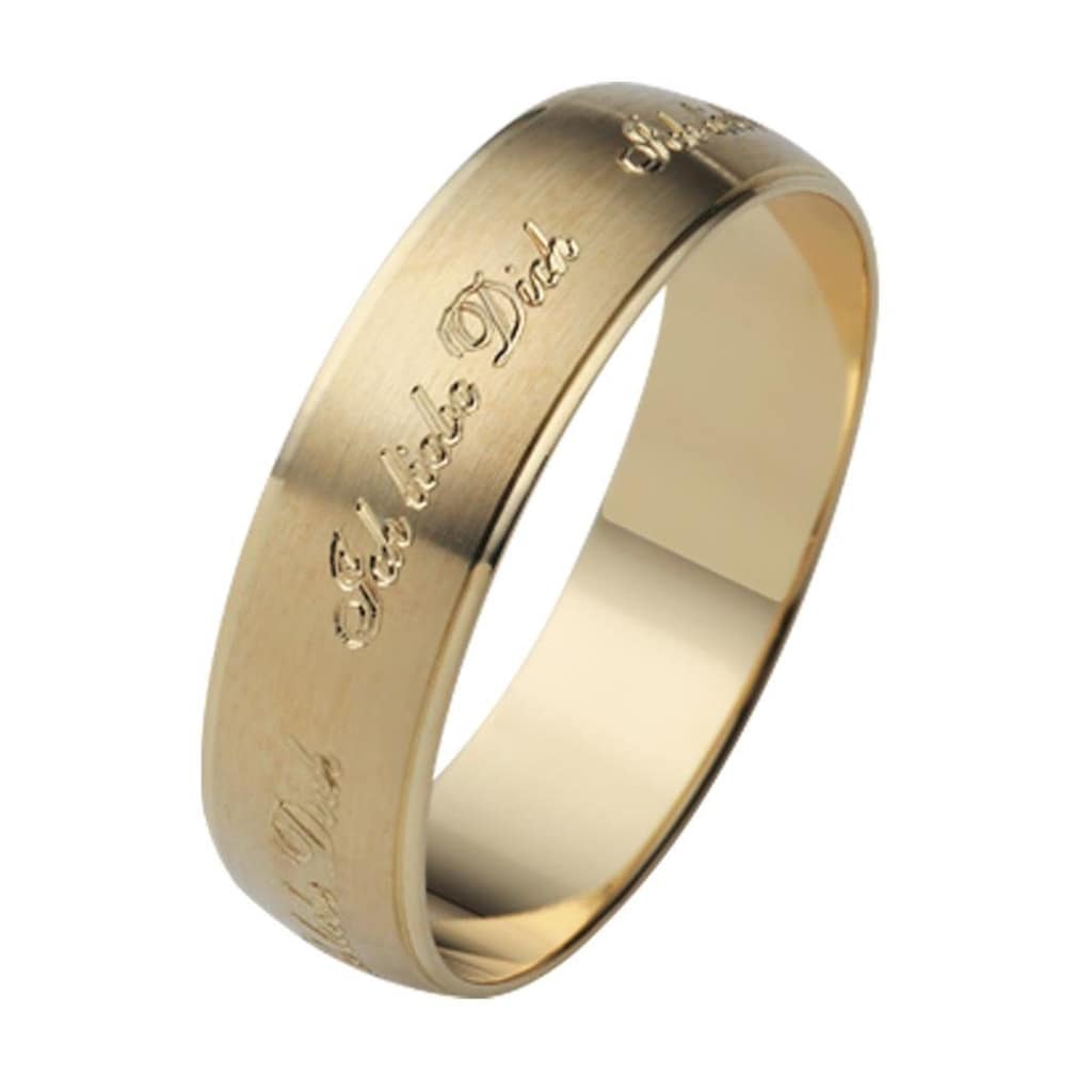 Firetti Trauring »Schmuck Geschenk Gold 375 Hochzeit Ehering Trauring "Ich liebe Dich"«