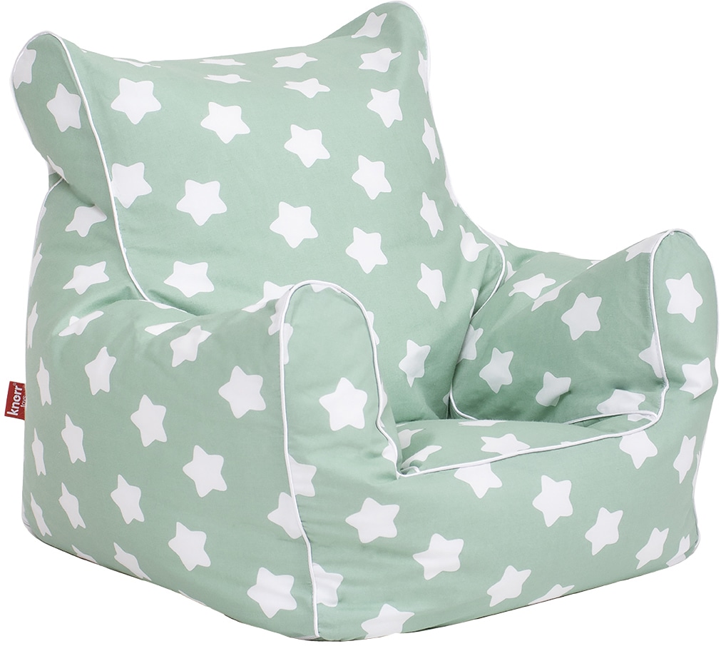Sitzsack »Green White Stars«, für Kinder; Made in Europe