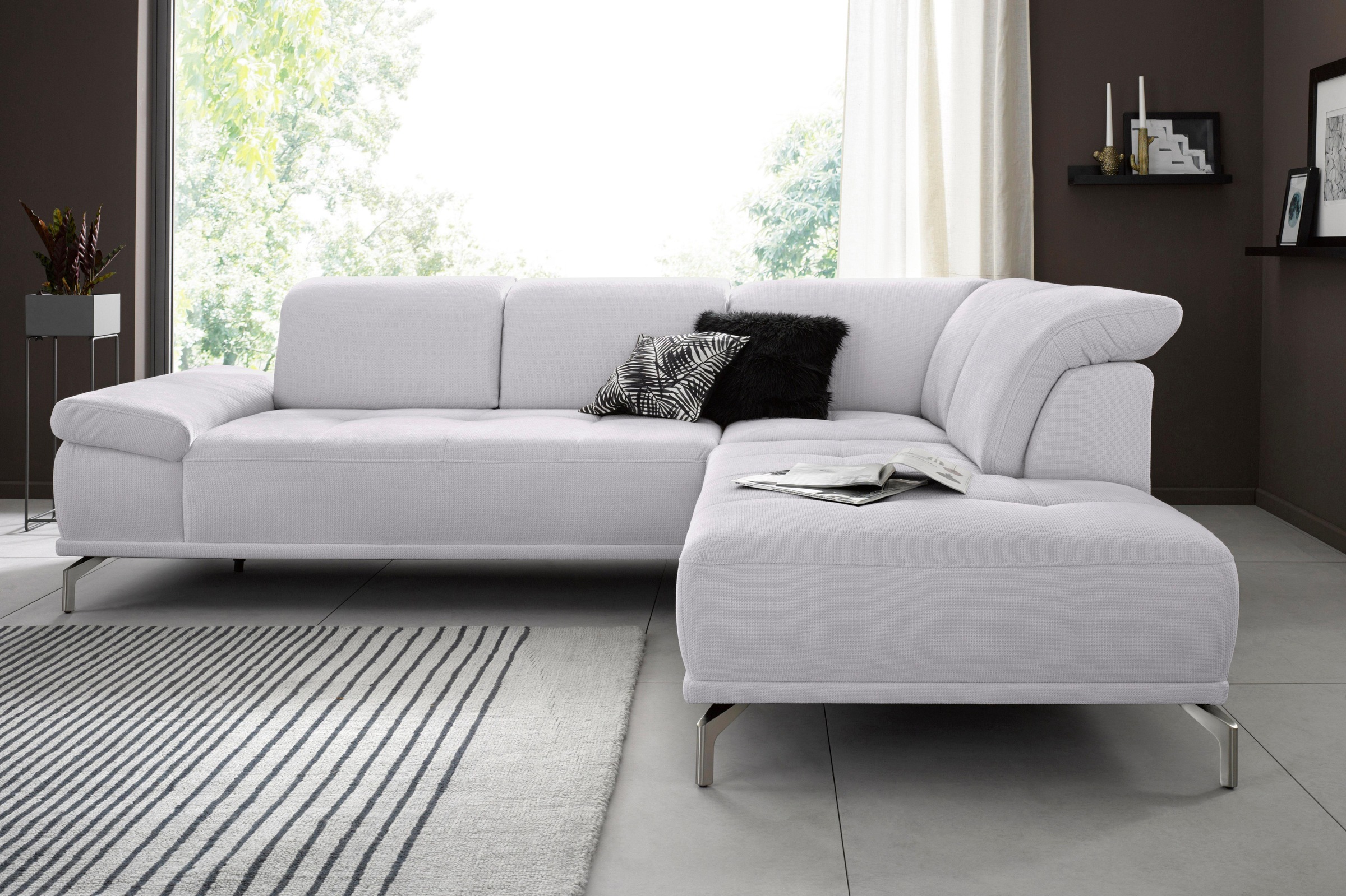 Places of Style Ecksofa »Caluna«, Inkl.Sitztiefenverstellung, wahlweise mit günstig online kaufen