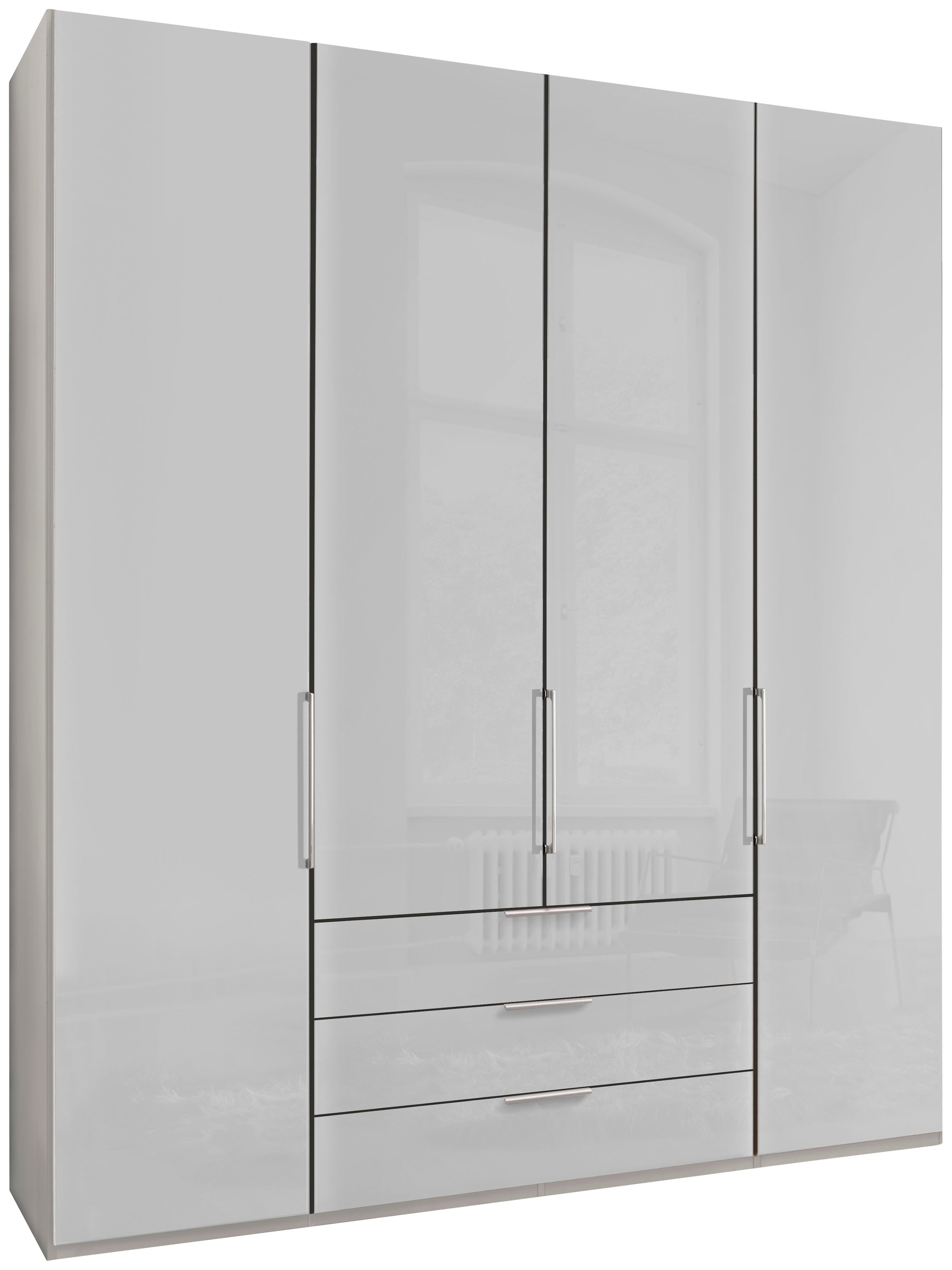WIEMANN Drehtürenschrank "Monaco", mit Glasfront sowie hochwertigen Beschlä günstig online kaufen