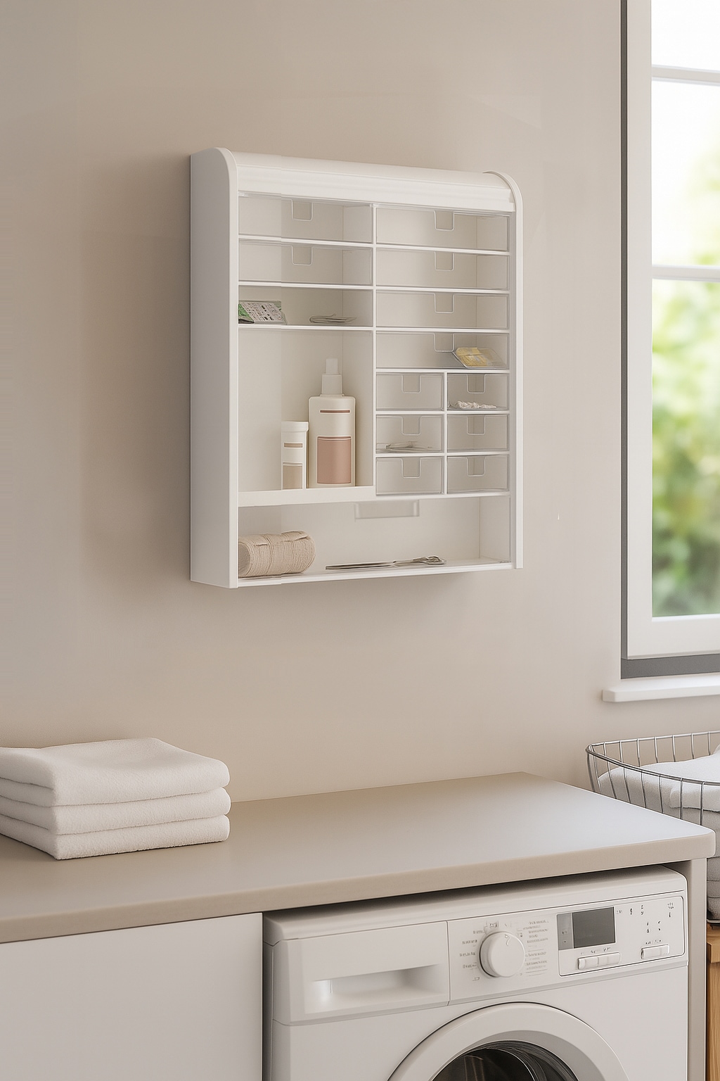 Bischof Medizinschrank »Salus« Kompaktes Medizinschränkchen mit verschließbarem Rolladen