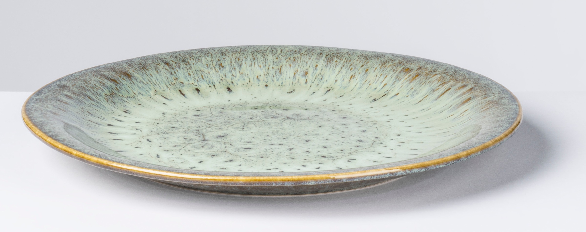 gipfelstück Speiseteller »Flussufer«, (Set, 4 St.), Reaktivglasur, außergewöhnlicher, visueller Farbverlauf, Ø 26,5 cm
