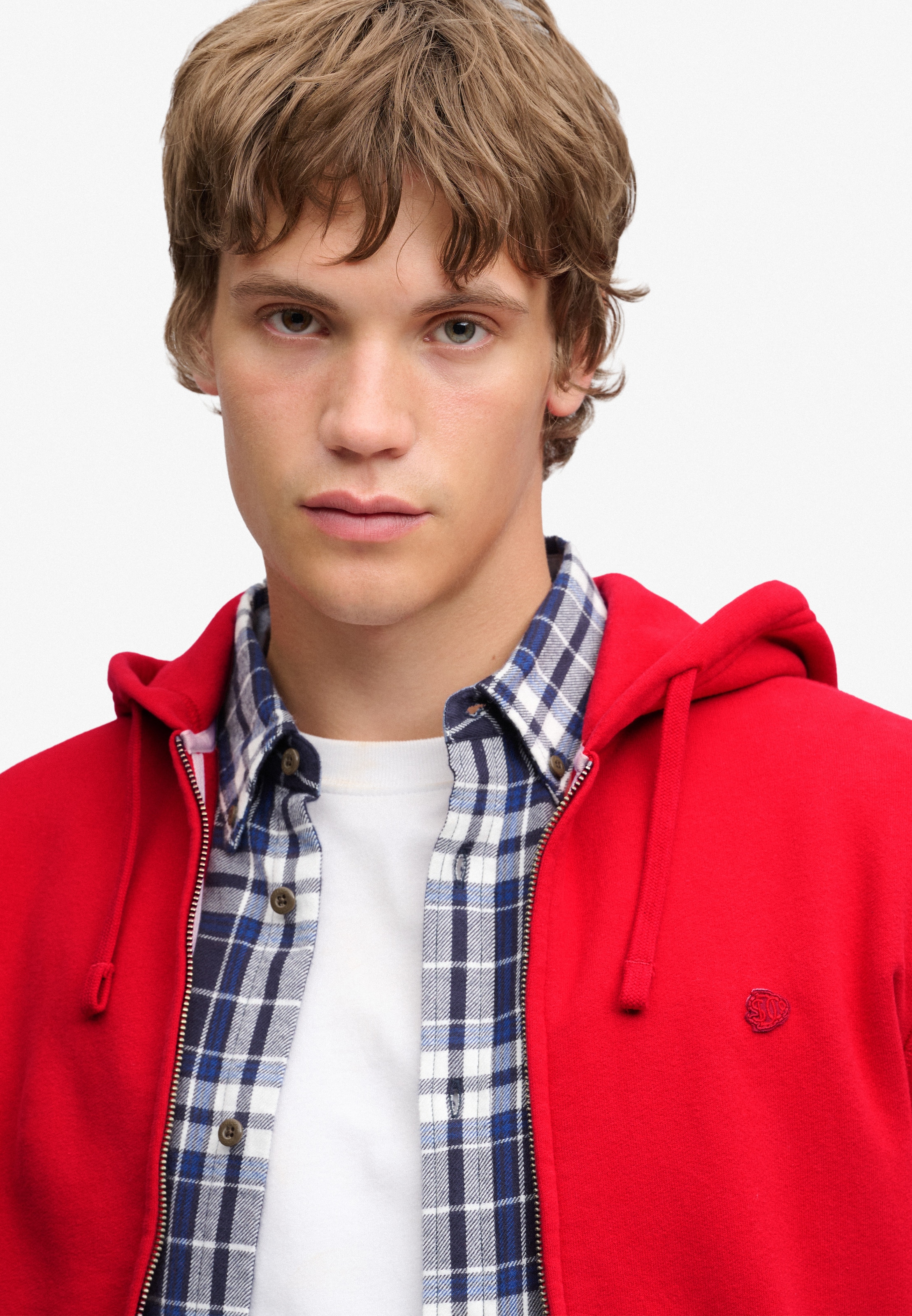 Superdry Kapuzensweatjacke »ESSENTIAL SDCO LOGO ZIPHOOD« Baumwollmischung, regular fit