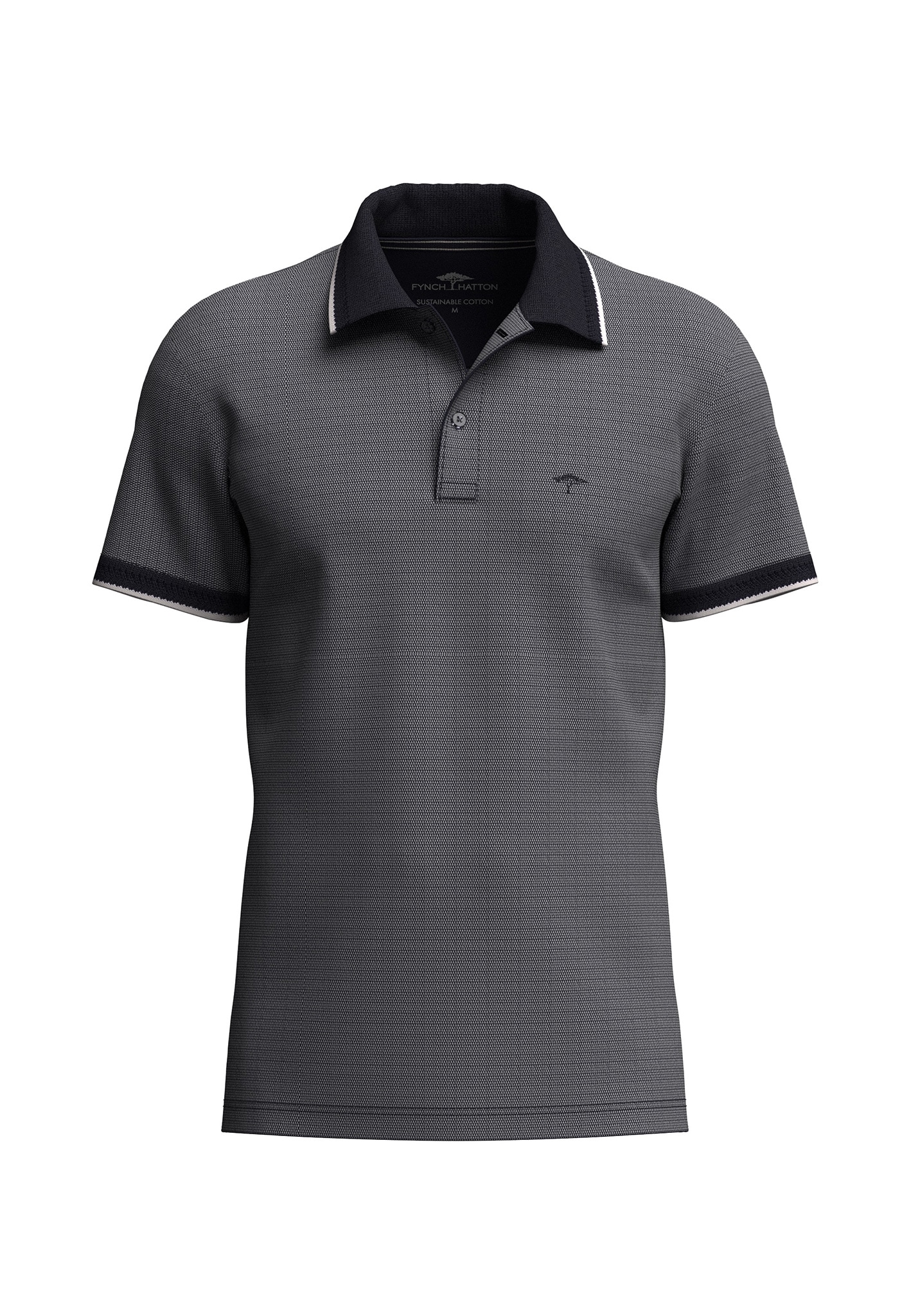 FYNCH-HATTON Poloshirt mit Logo Stickerei
