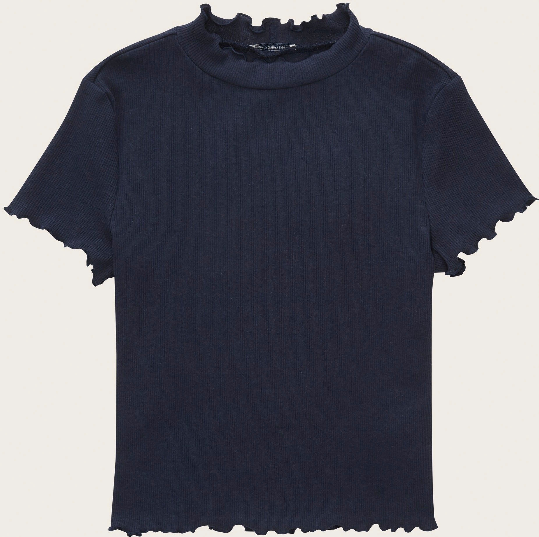 TOM TAILOR T-Shirt, (1 tlg.), mit Stehkragen