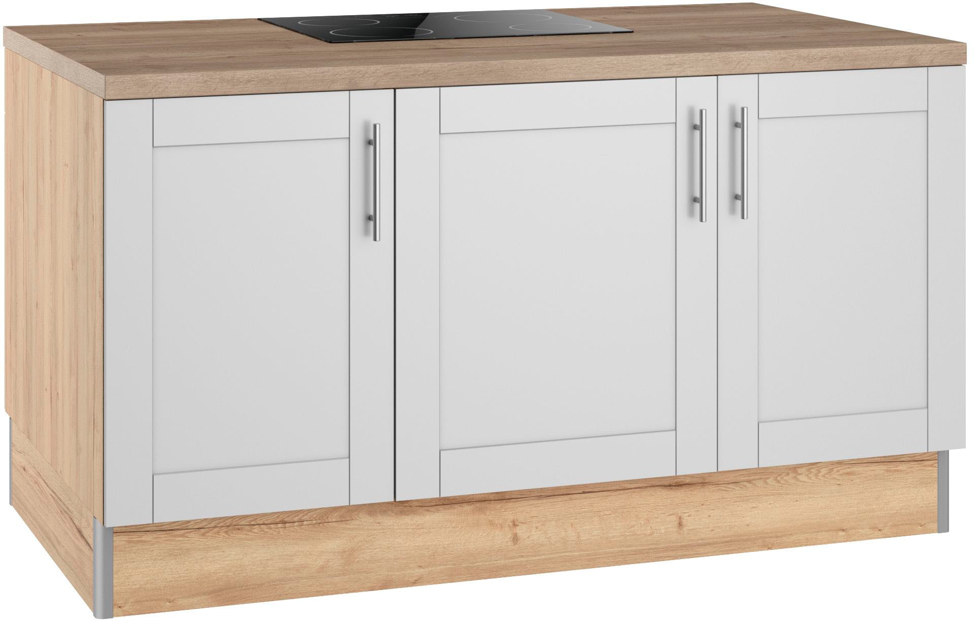 KOCHSTATION Kochinsel »KS-Ahus«, Kücheninsel, Breite 160 cm, wahlw. mit E-G günstig online kaufen