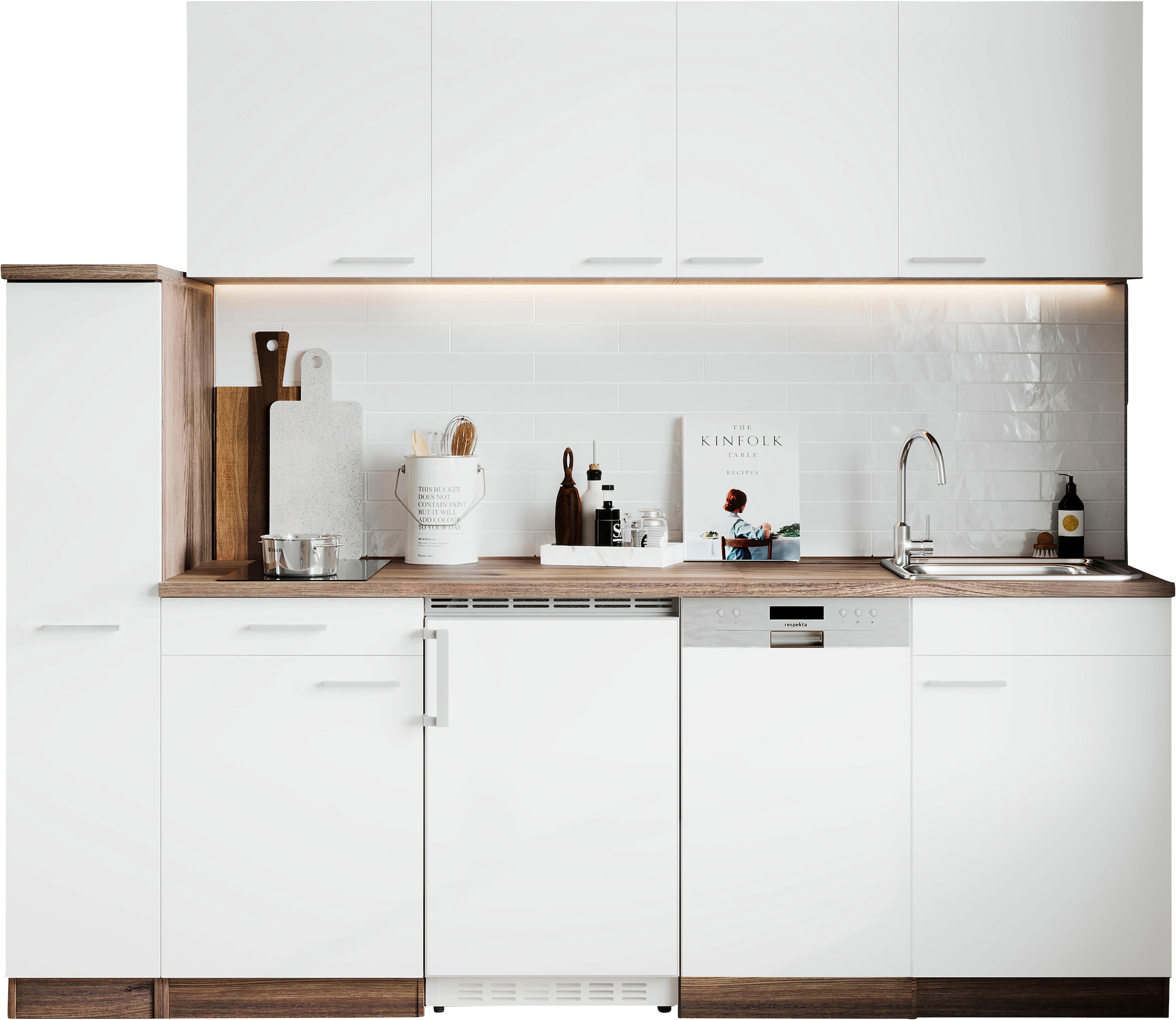 RESPEKTA Küche »Oliver«, Breite 225 cm, wechselseitig aufbaubar online  bestellen