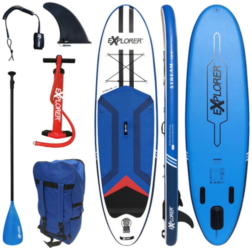EXPLORER Inflatable SUP-Board »Stream 10.2«, bestellen tlg., Transportrucksack) online (6 mit und Pumpe Paddel
