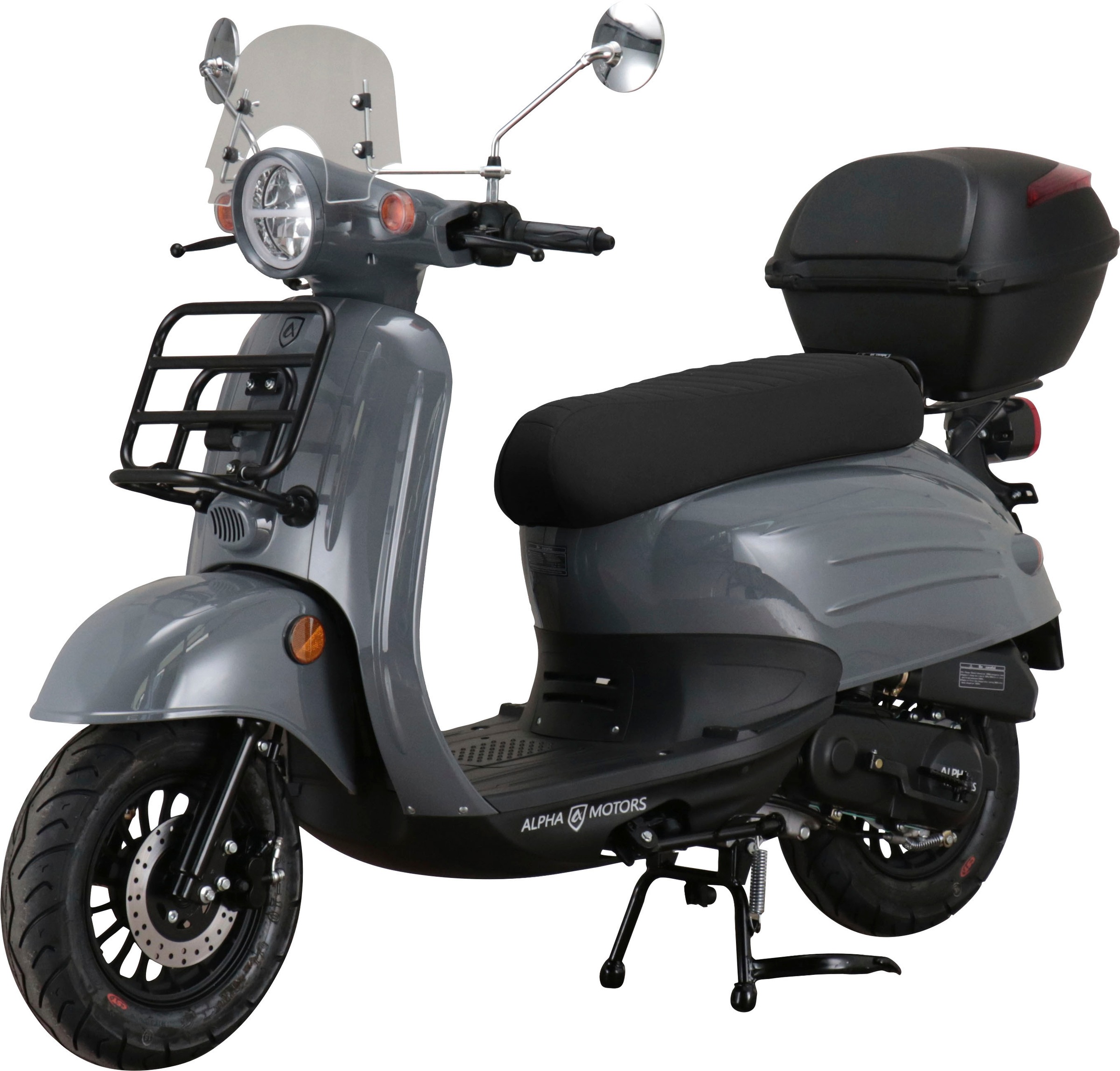 Alpha Motors Mofaroller »Adria«, 50 cm³, 25 km/h, Euro 5, 2,72 PS, (inkl. Windschild und Topcase), mit Lenkerschloss und Windschild