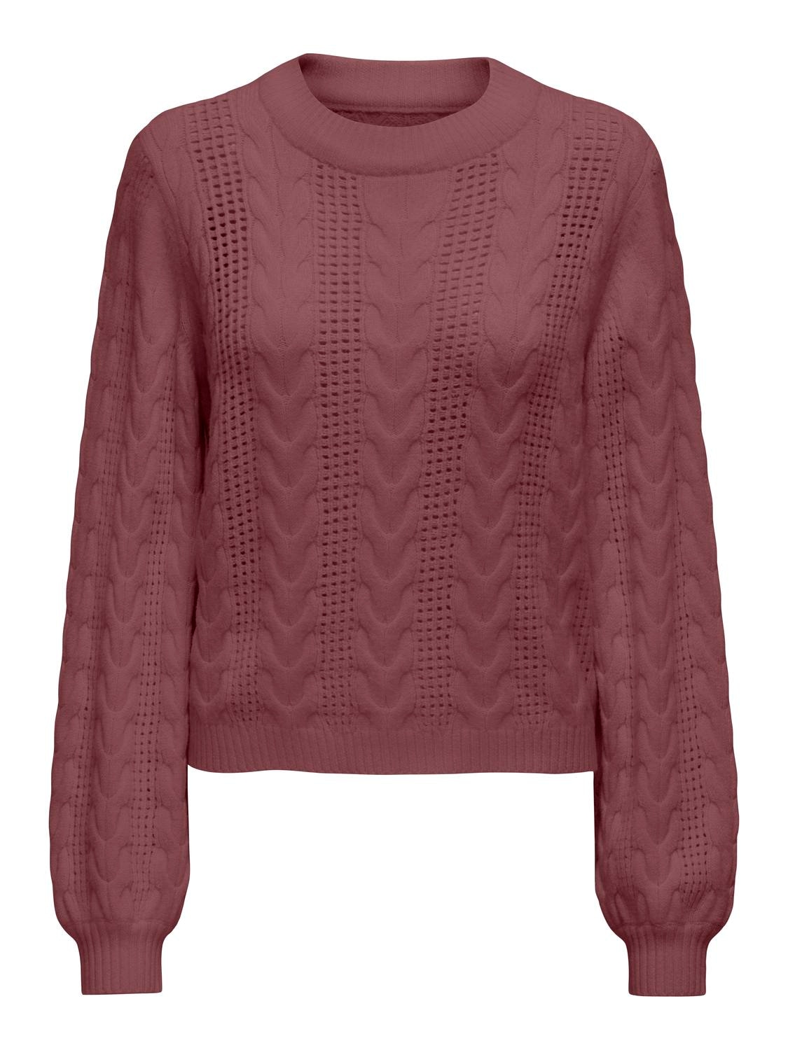 ONLY Rundhalspullover »ONLRUBINA LS CABLE O-NECK KNT NOOS«