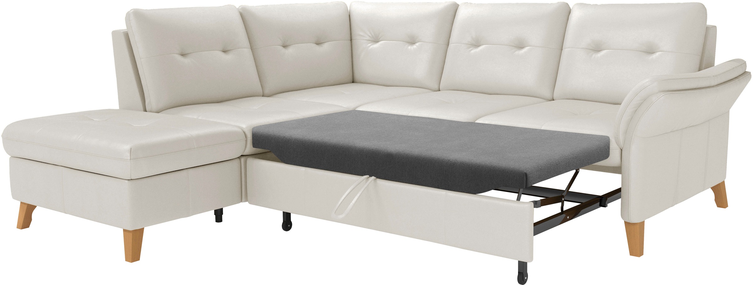sit&more Ecksofa »Göteborg«, inkl. Sitztiefenverstellung, wahlweise mit Bettfunktion & Bettkasten