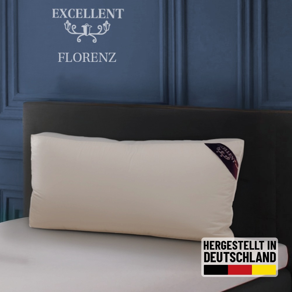 Excellent 3-Kammer-Kopfkissen »Florenz, Daunenstützkissen mit 10 cm Außenst günstig online kaufen