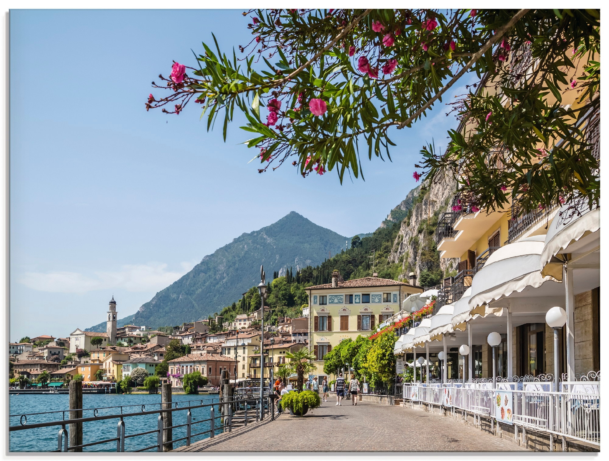 »Gardasee St.), verschiedenen Europa, kaufen sul Garda«, online Limone Glasbild (1 in Größen Artland