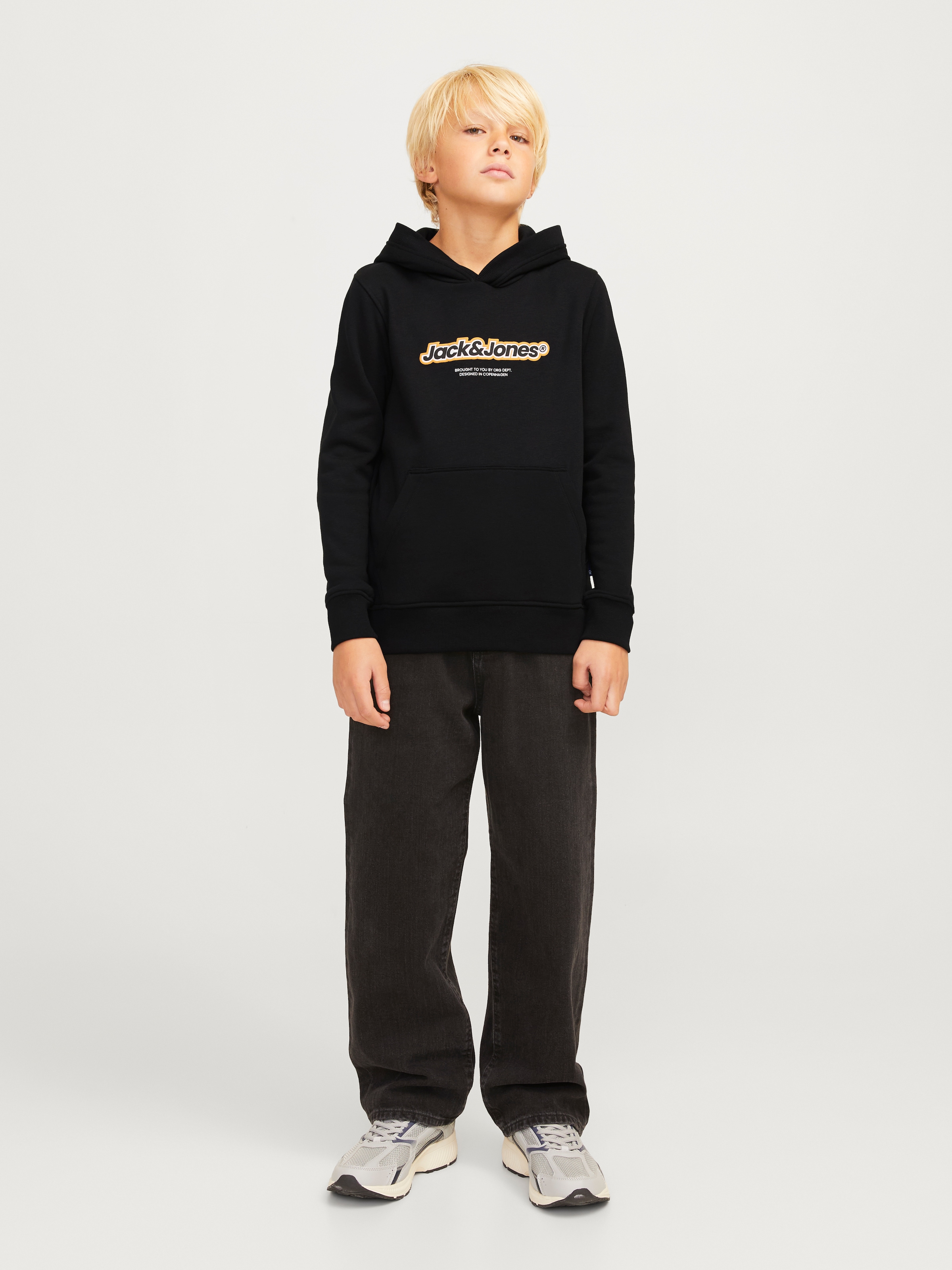 Jack & Jones Junior Kapuzensweatshirt »JORVESTERBRO NEWTON BRNDG SWEAT BF JNR«