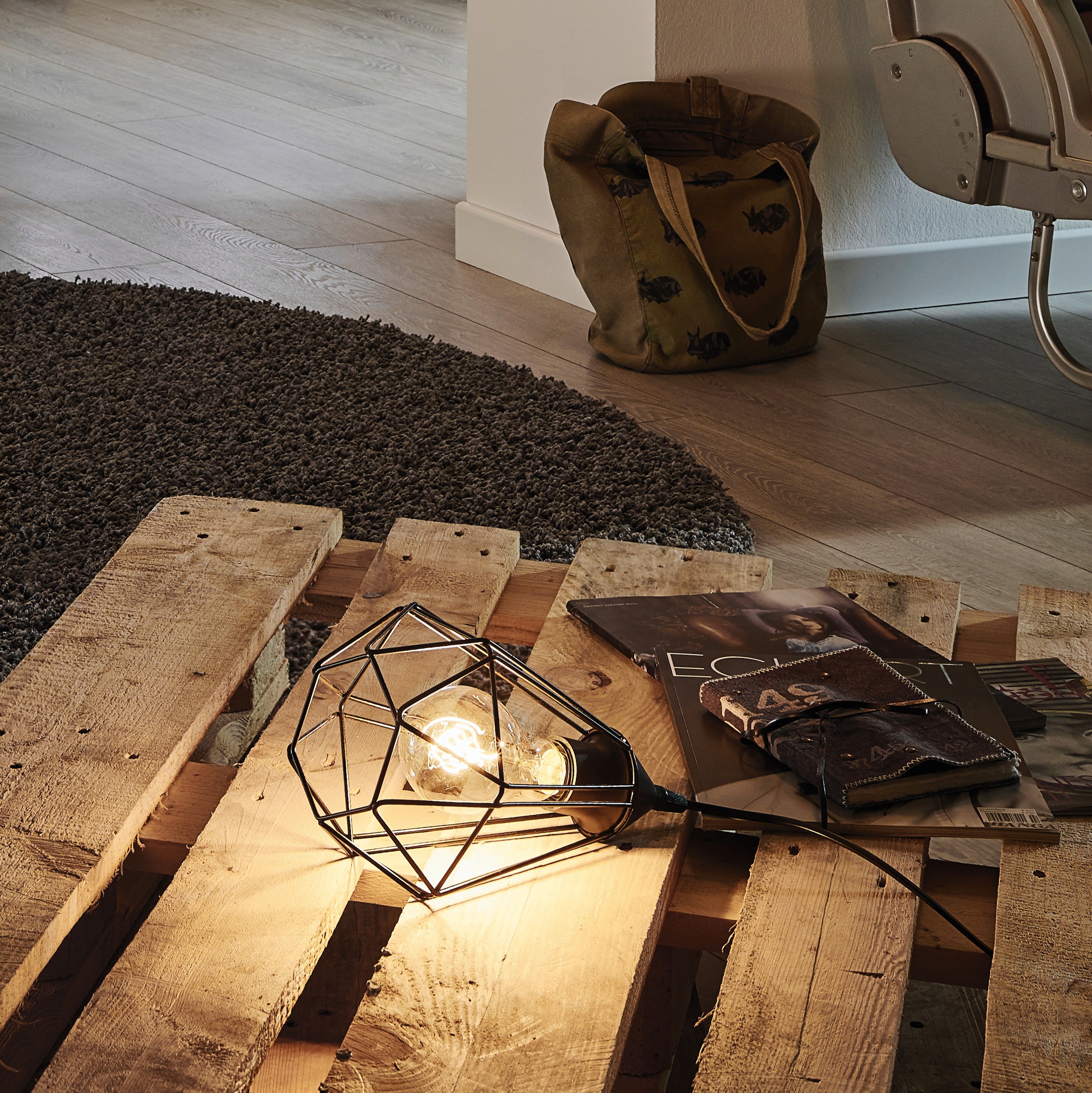 EGLO Tischleuchte »TARBES« E27 1 Stk. Nachttischlampe, Esszimmer, Flur, Dra günstig online kaufen