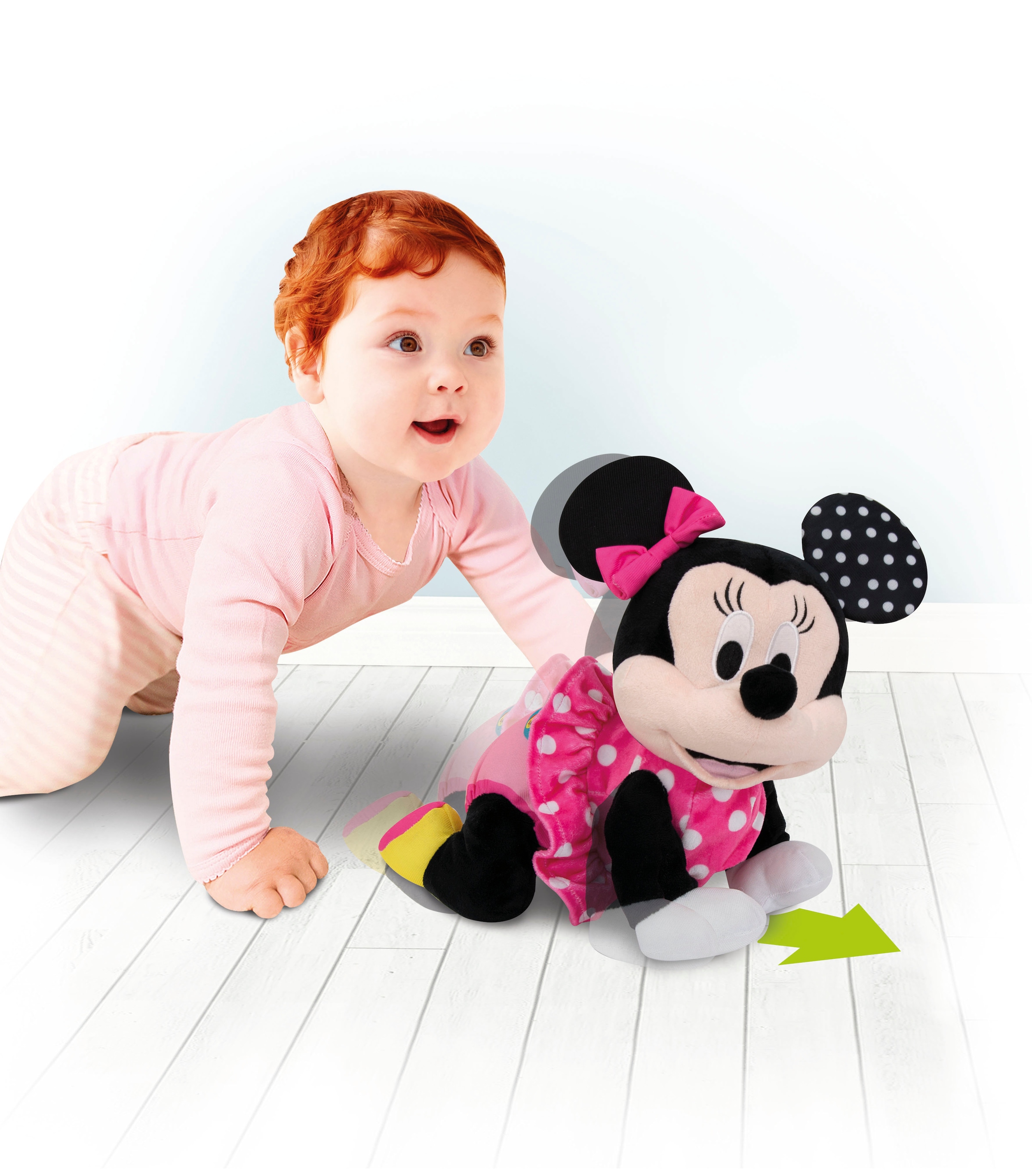 Clementoni® Plüschfigur »Disney Baby, Baby Minnie, Krabbel mit mir«, interaktiv; Made in Europe