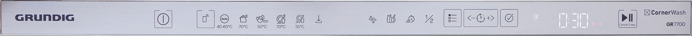 Grundig vollintegrierbarer Geschirrspüler »GNVP4432PW«, 14 Maßgedecke, autom. Spülmitteldosierung