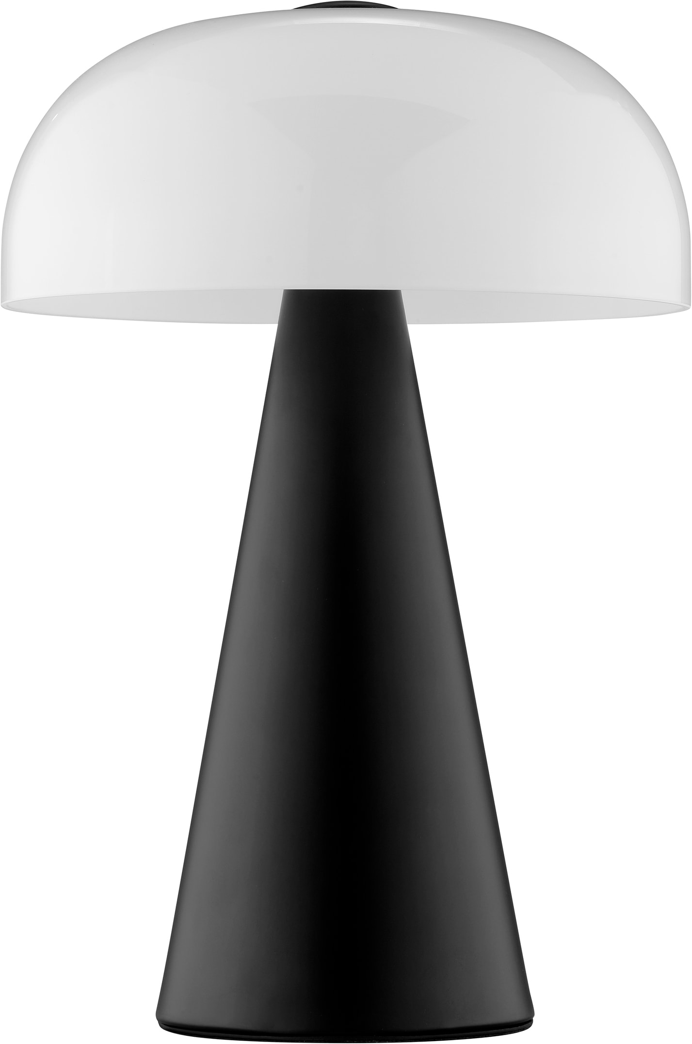 Brilliant Tischleuchte »Crescent« E14 1 Stk. Pilz Tischleuchte, 35 cm, Ø 24 cm, E14, Schalter am Kabel, schwarz