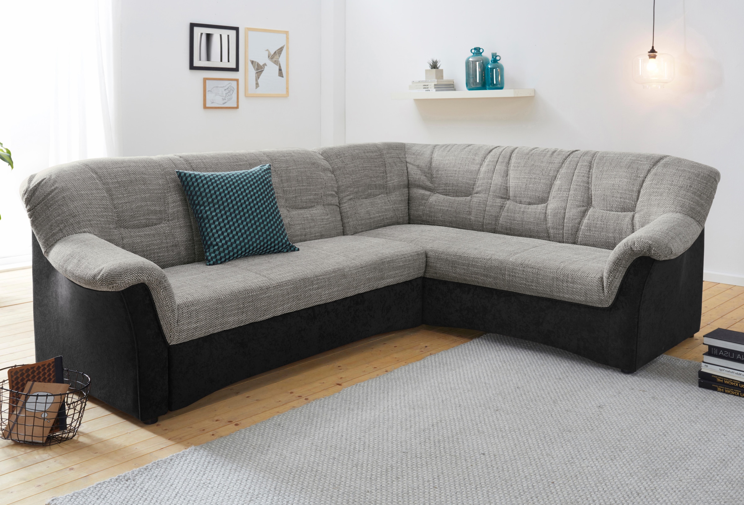 DOMO collection Ecksofa »Sarafina zeitlos und komfortabel, optional mit Fed günstig online kaufen
