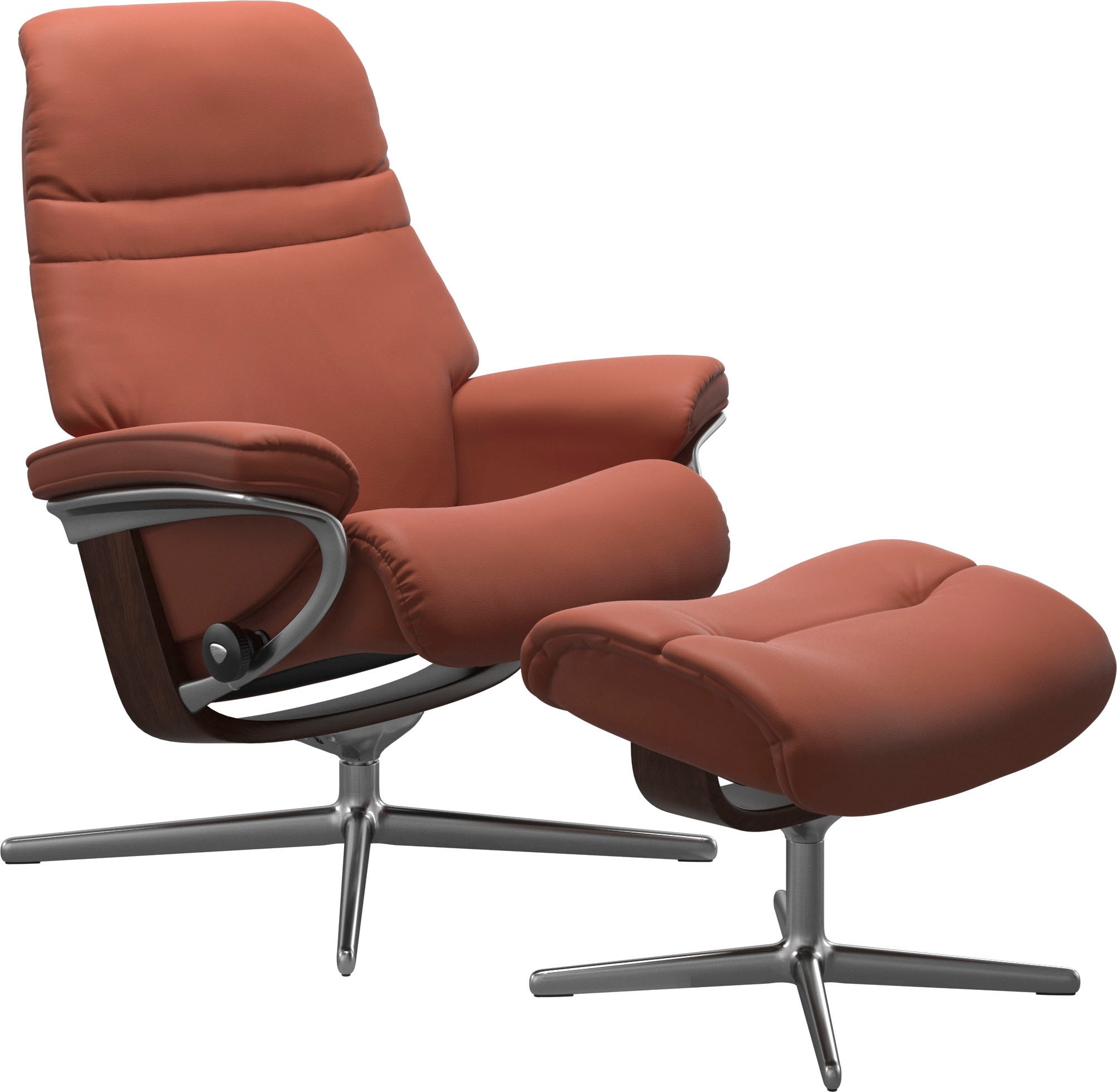 Stressless® Fußhocker »Sunrise«, mit Cross Base, Größe S, M & L, Holzakzent Braun