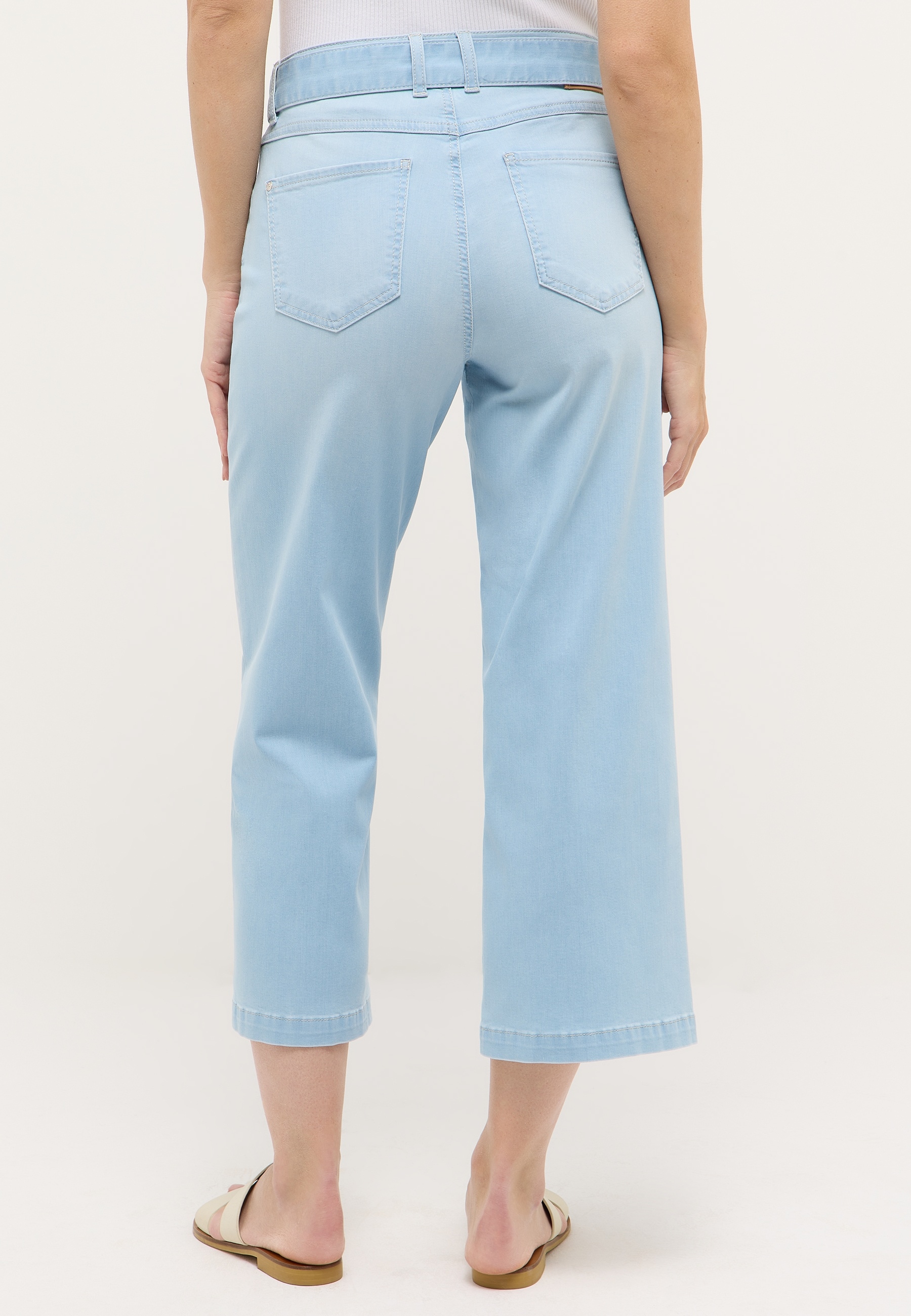 ANGELS 7/8-Jeans »Linn City« Culotte im Relaxed Fit, mit Gürtel