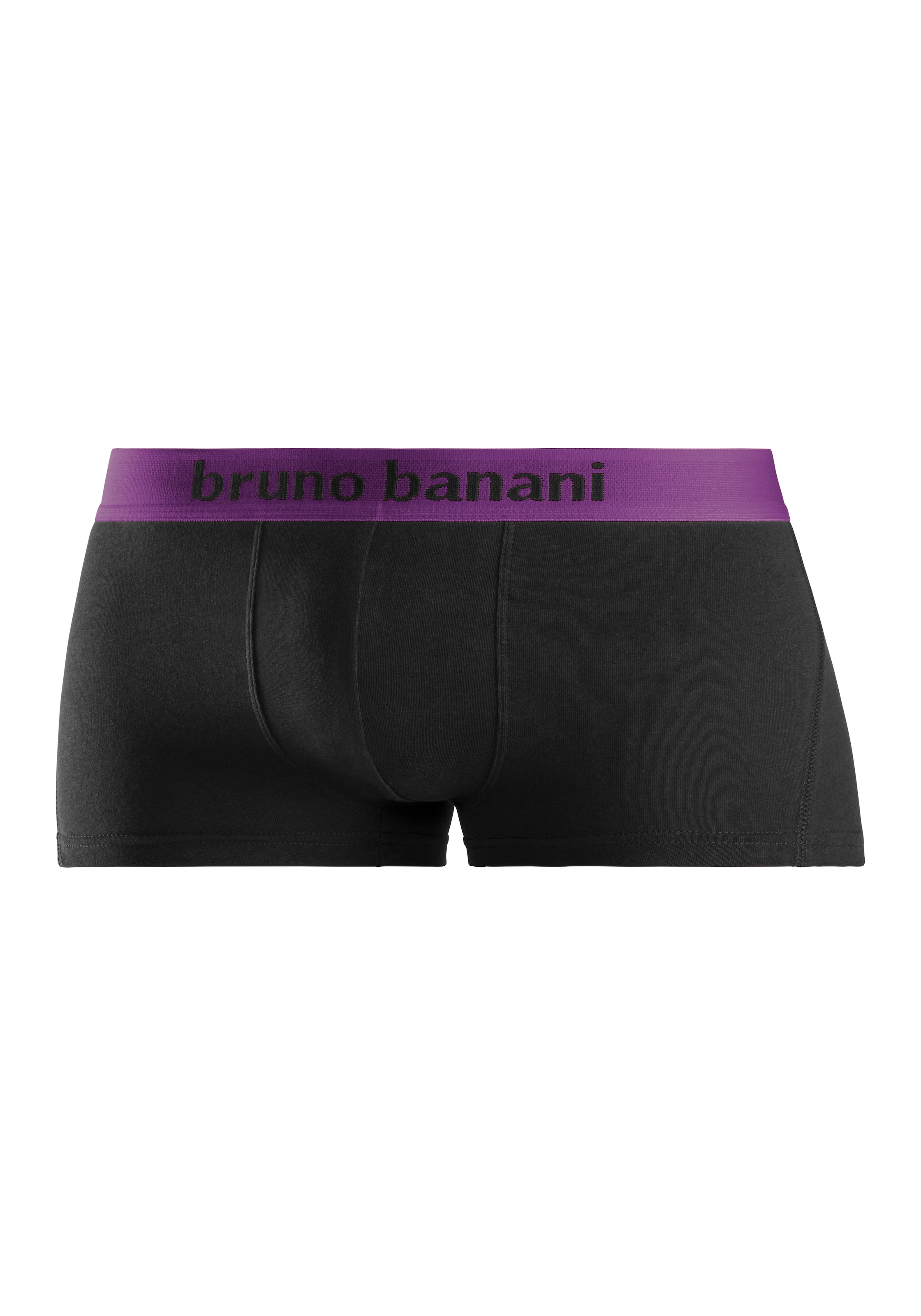 Bruno Banani Boxershorts, (Packung, 4 St.), in Hipster-Form mit Logo Webbund